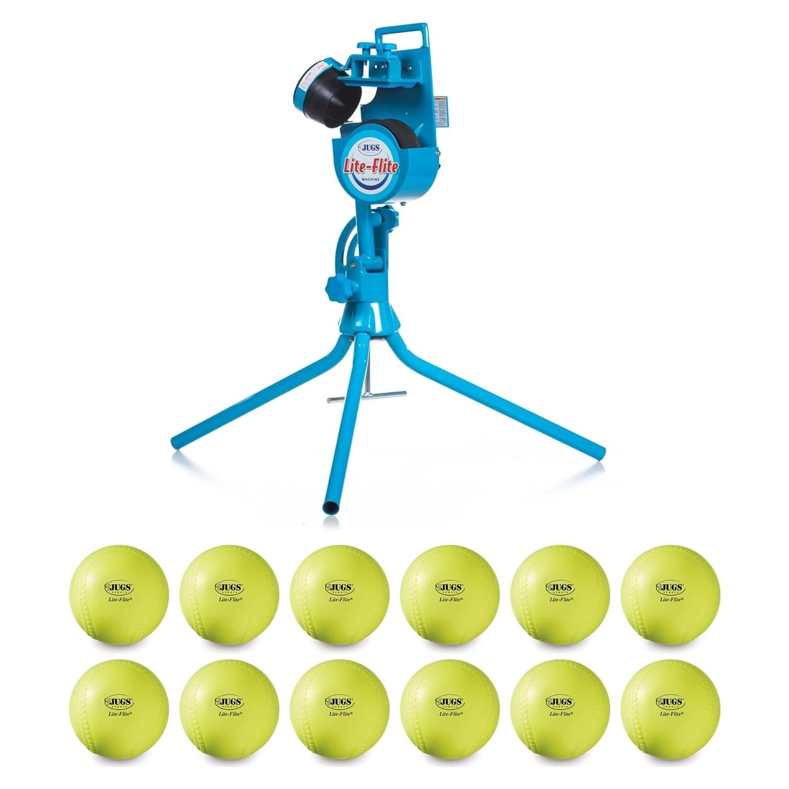 Máquina de Lanzamiento JUGS Lite-Flite + 12 Pelotas Lite-Flite
