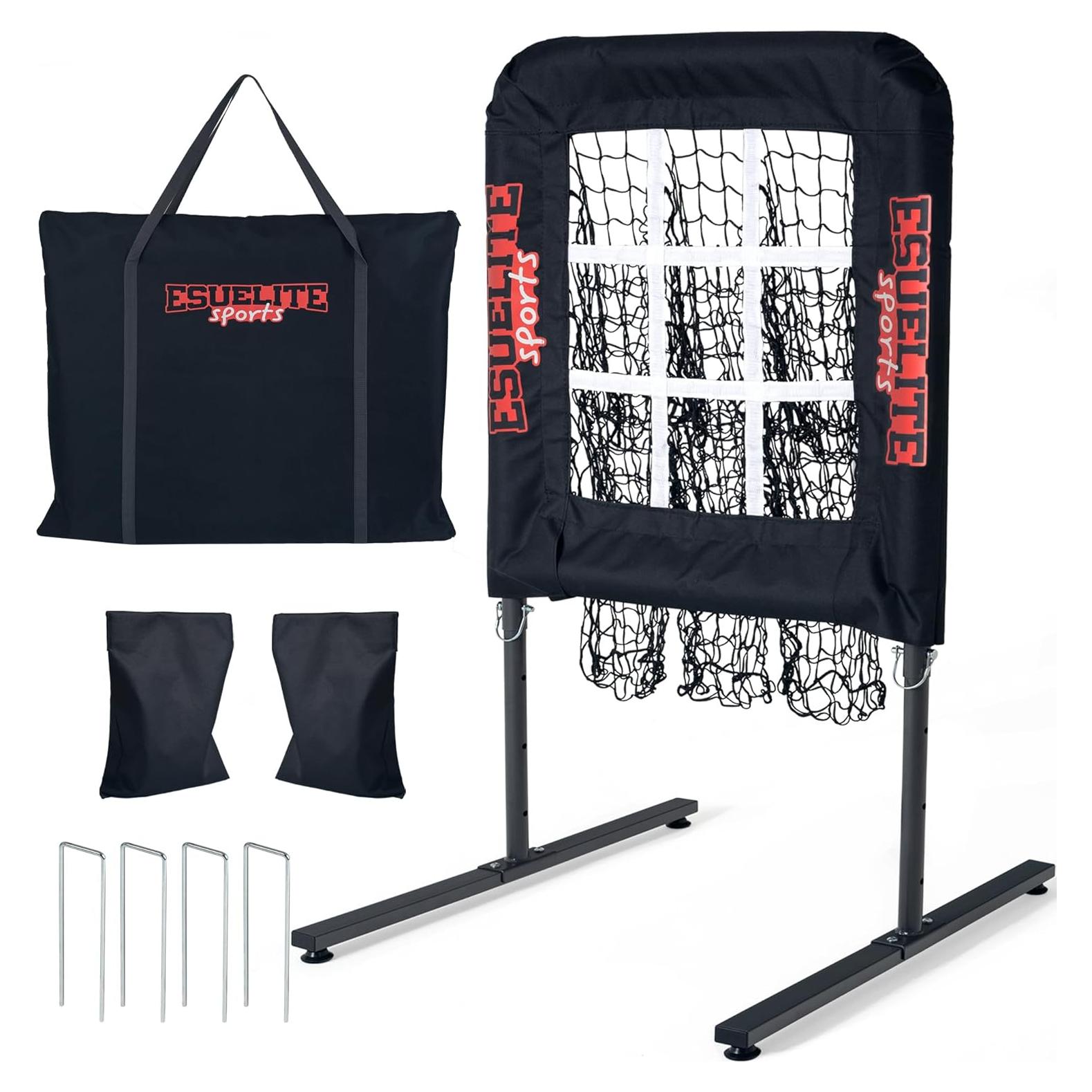 Red de Lanzamiento Ajustable ESUELITE para Béisbol y Softbol