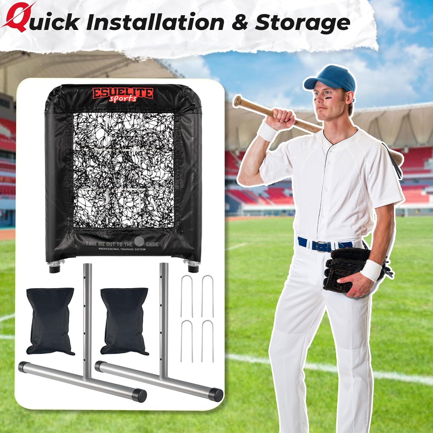 Red de Lanzamiento Profesional ESUELITE E204 para Béisbol y Softbol