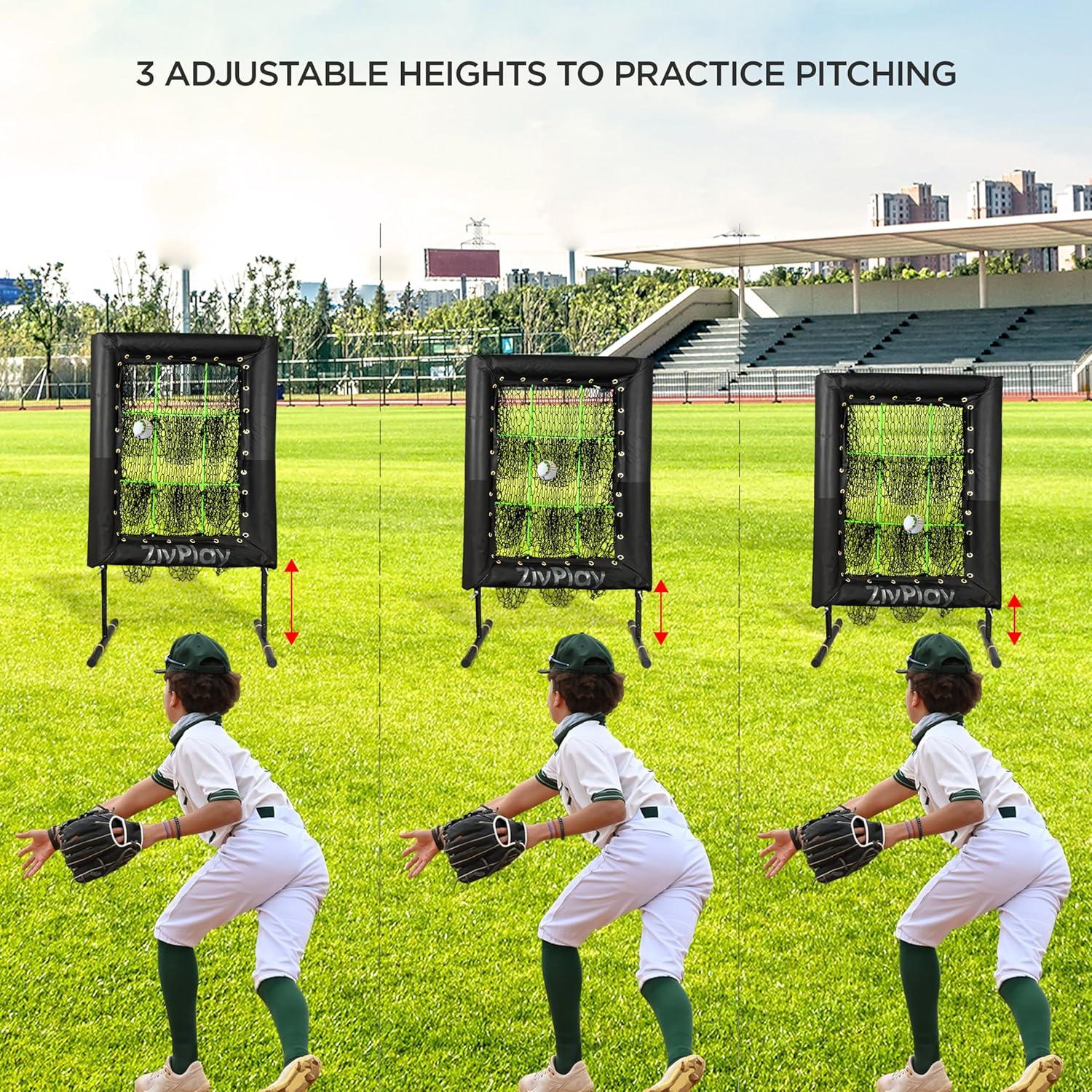 Red de Lanzamiento de Béisbol ZivPlay 50.8x76.2 cm 9 Huecos