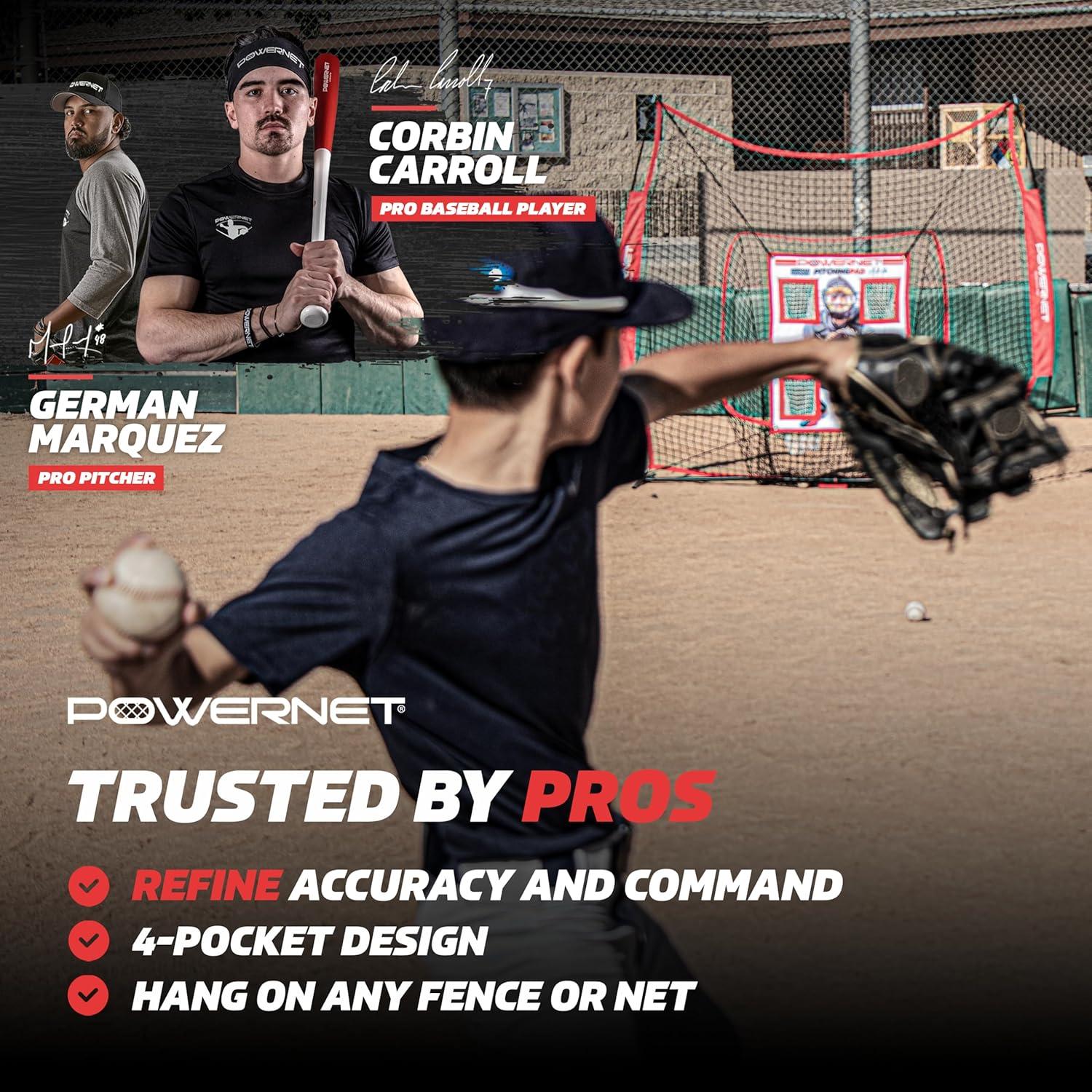 PowerNet Pitching Pad Entrenador Lanzamiento Softbol 2.13m