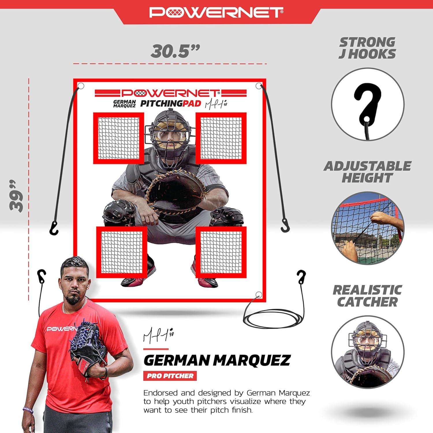 PowerNet Pitching Pad Entrenador Lanzamiento Softbol 2.13m