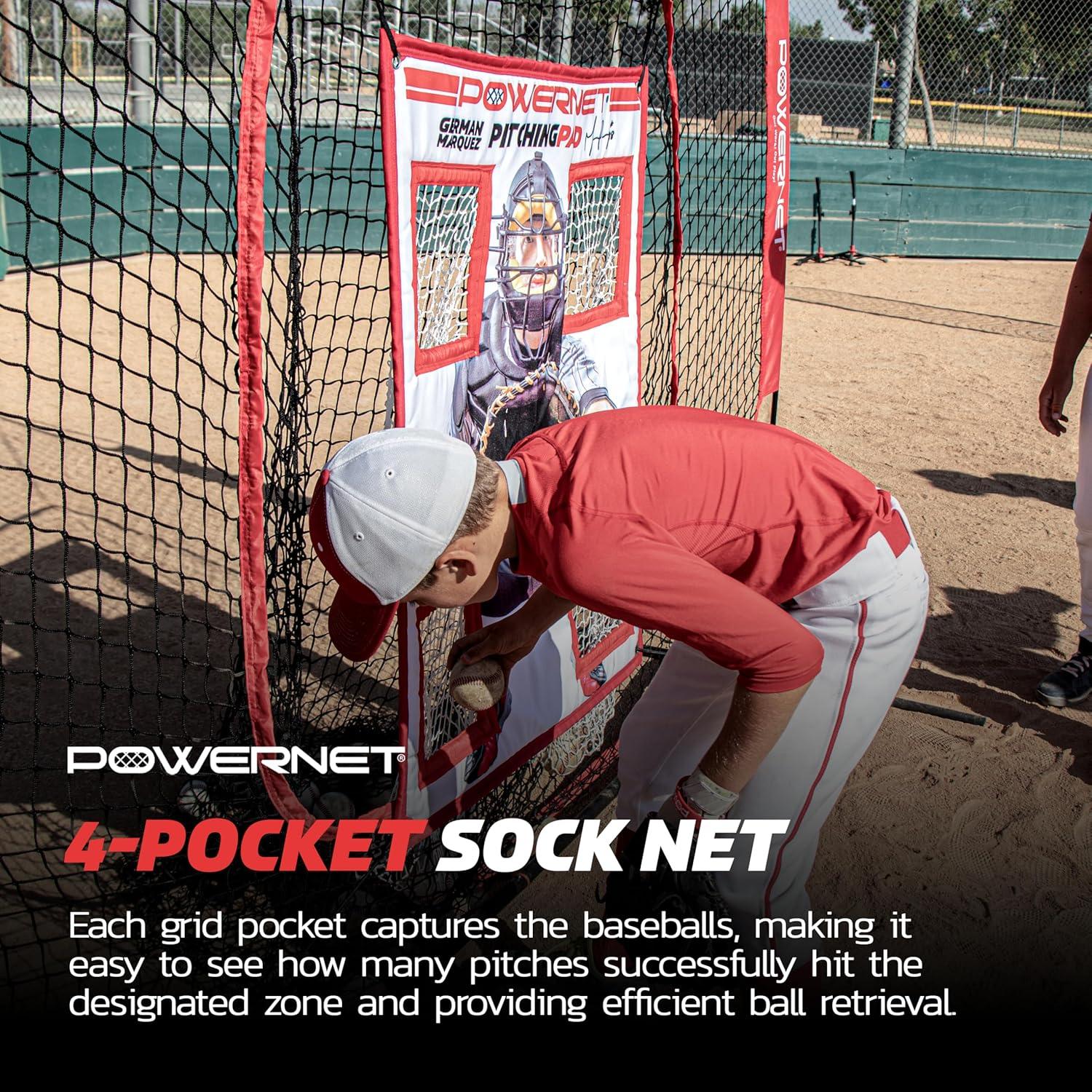 PowerNet Pitching Pad Entrenador Lanzamiento Softbol 2.13m