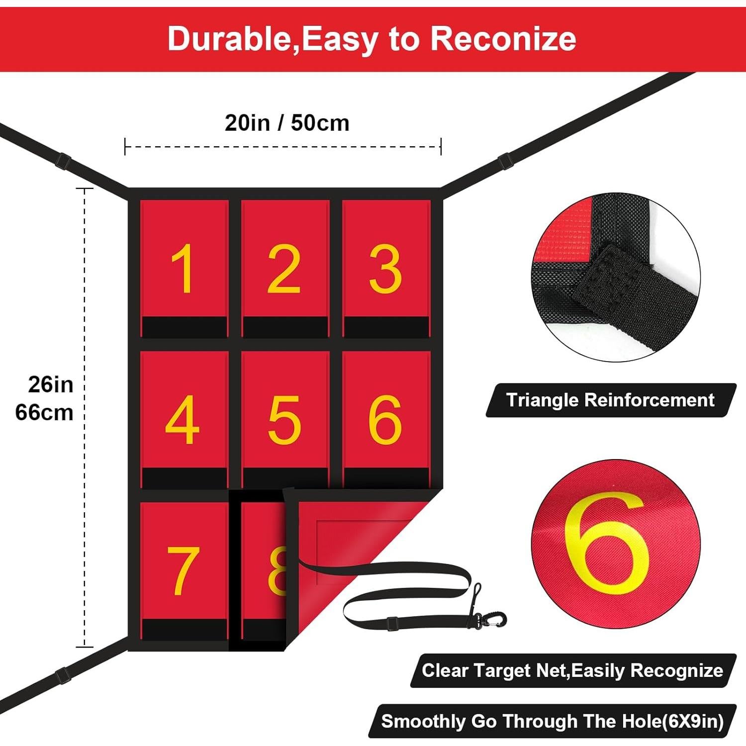 Red de Zona de Strike Impermeable Wiseek 48.3x68.6cm