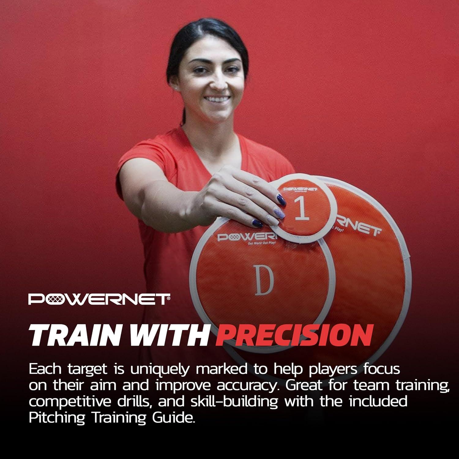 PowerNet Objetivos de Lanzamiento para Béisbol y Softbol - 12 Piezas