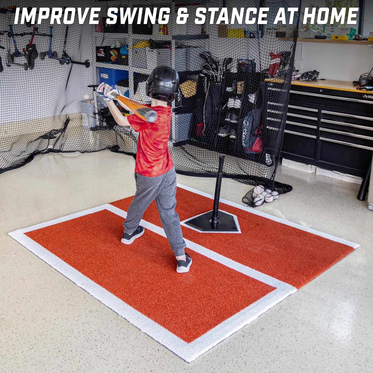 Alfombra de Bateo GoSports 1.83 x 1.22 m con Guía de Alineación