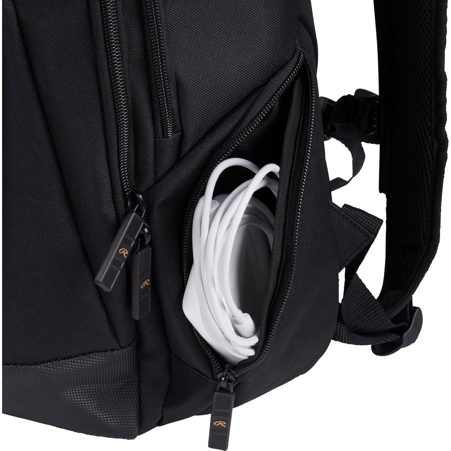 Mochila Utilitaria Rawlings Colección Dorada Negra 45.72x30.48cm