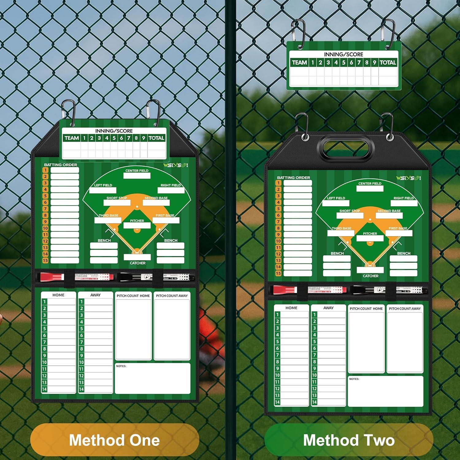 Tablero Magnético de Alineación de Béisbol Wsixsui Plegable