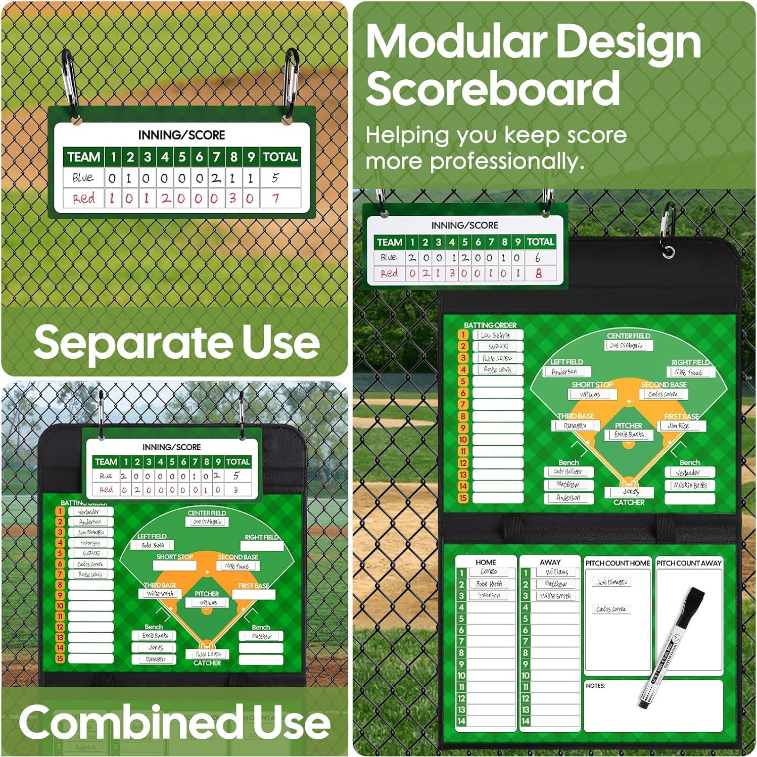 Tablero de Alineación de Béisbol Magnético GOFOWRK con 40 Tarjetas