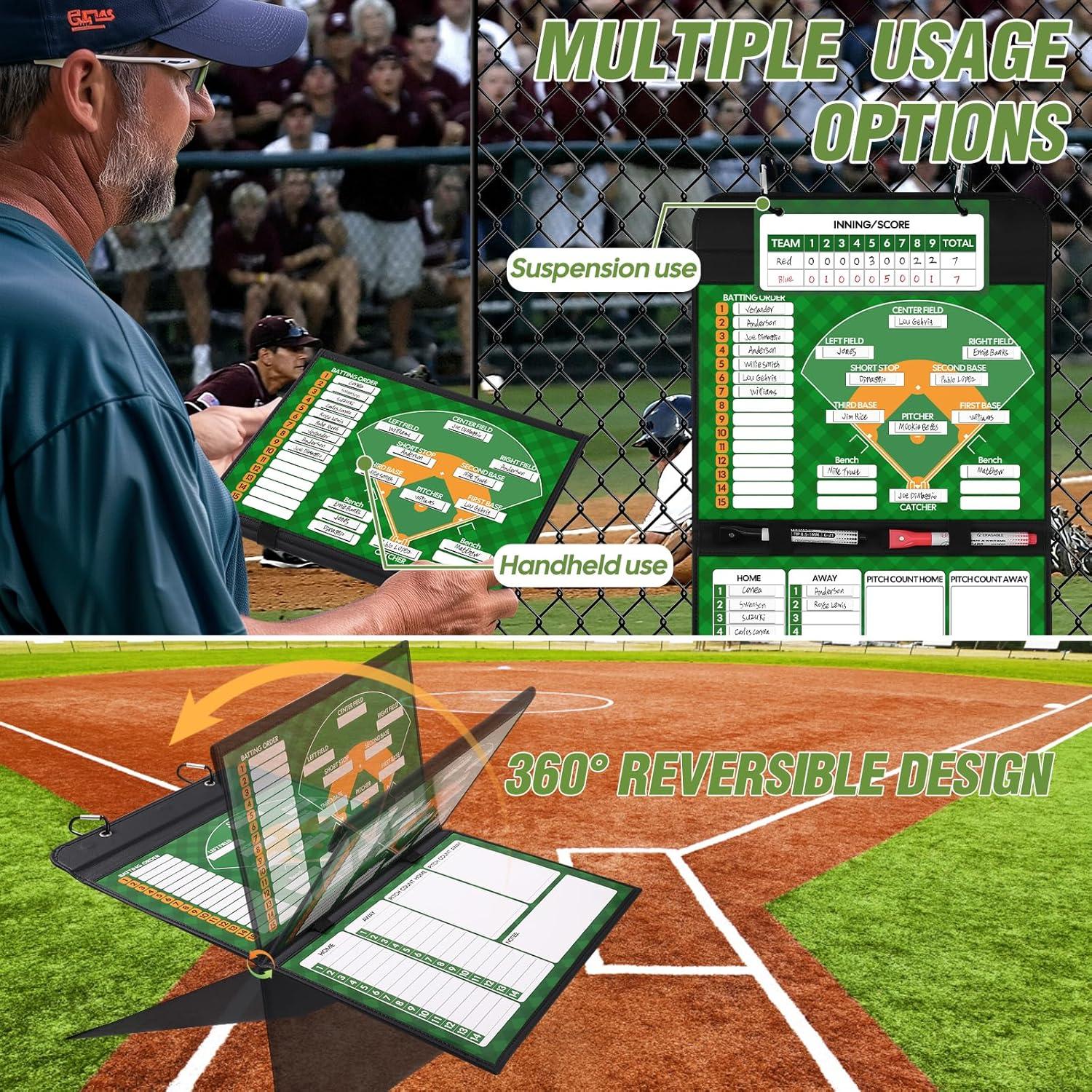 Tablero de Alineación de Béisbol Magnético GOFOWRK con 40 Tarjetas