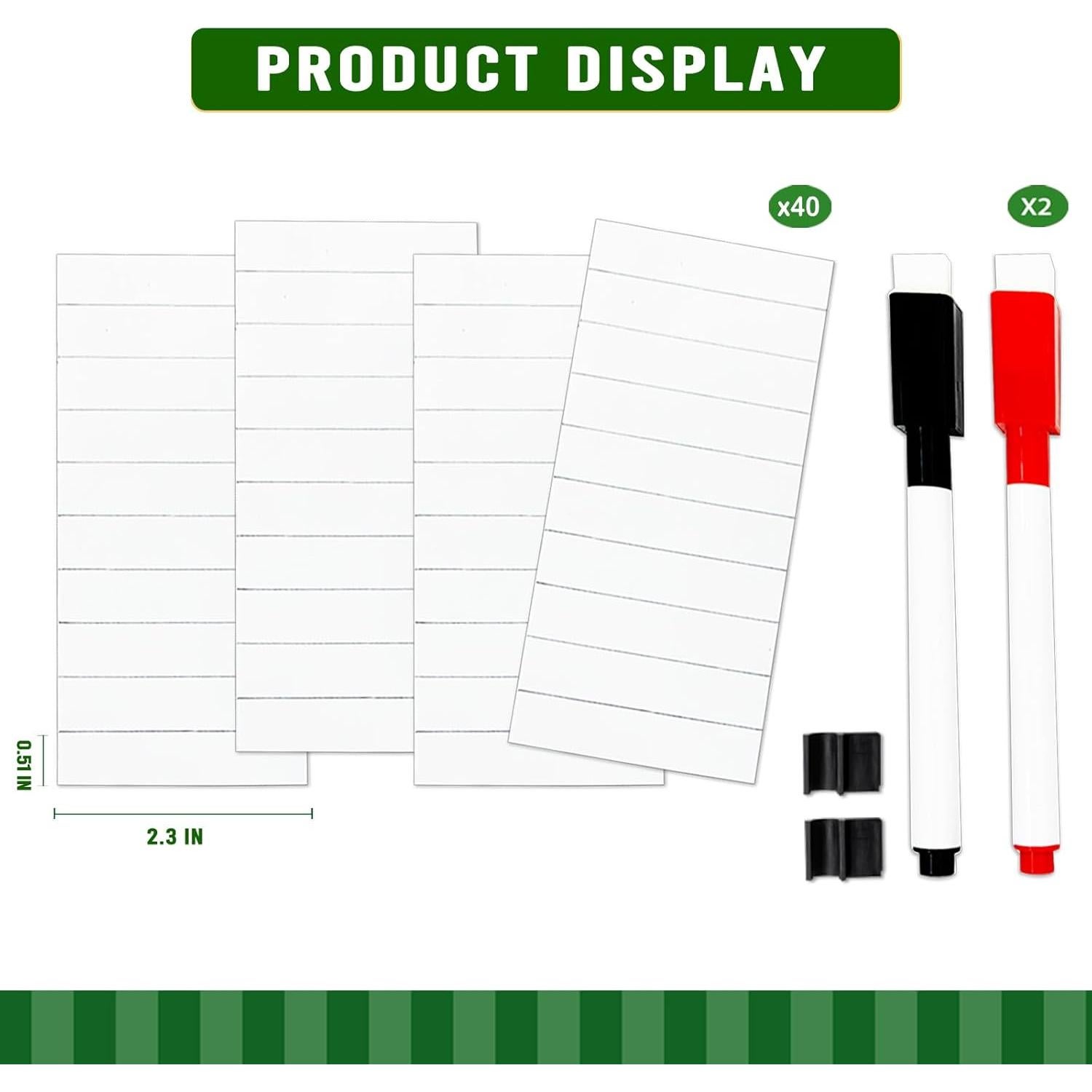 Imanes de Alineación de Béisbol LRJRIZZO 40 Piezas 1.27x5.84cm