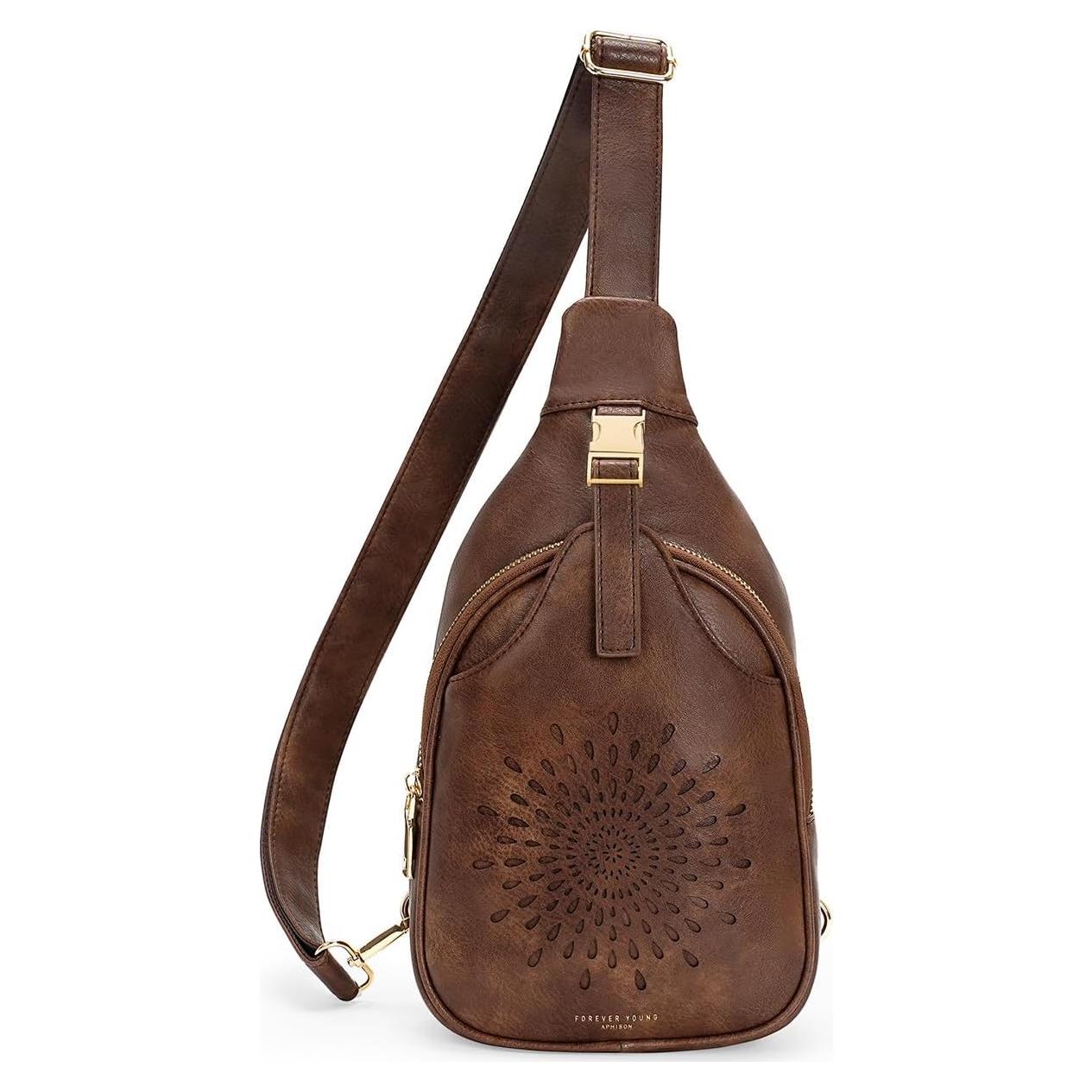 Bolso Bandolera APHISON para Teléfono Celular de Cuero