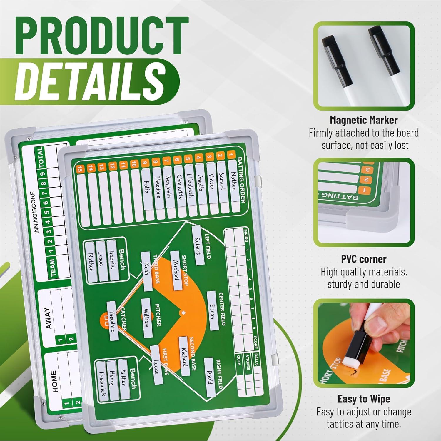 Tablero Magnético de Alineación de Béisbol ZPU 43x30.5cm
