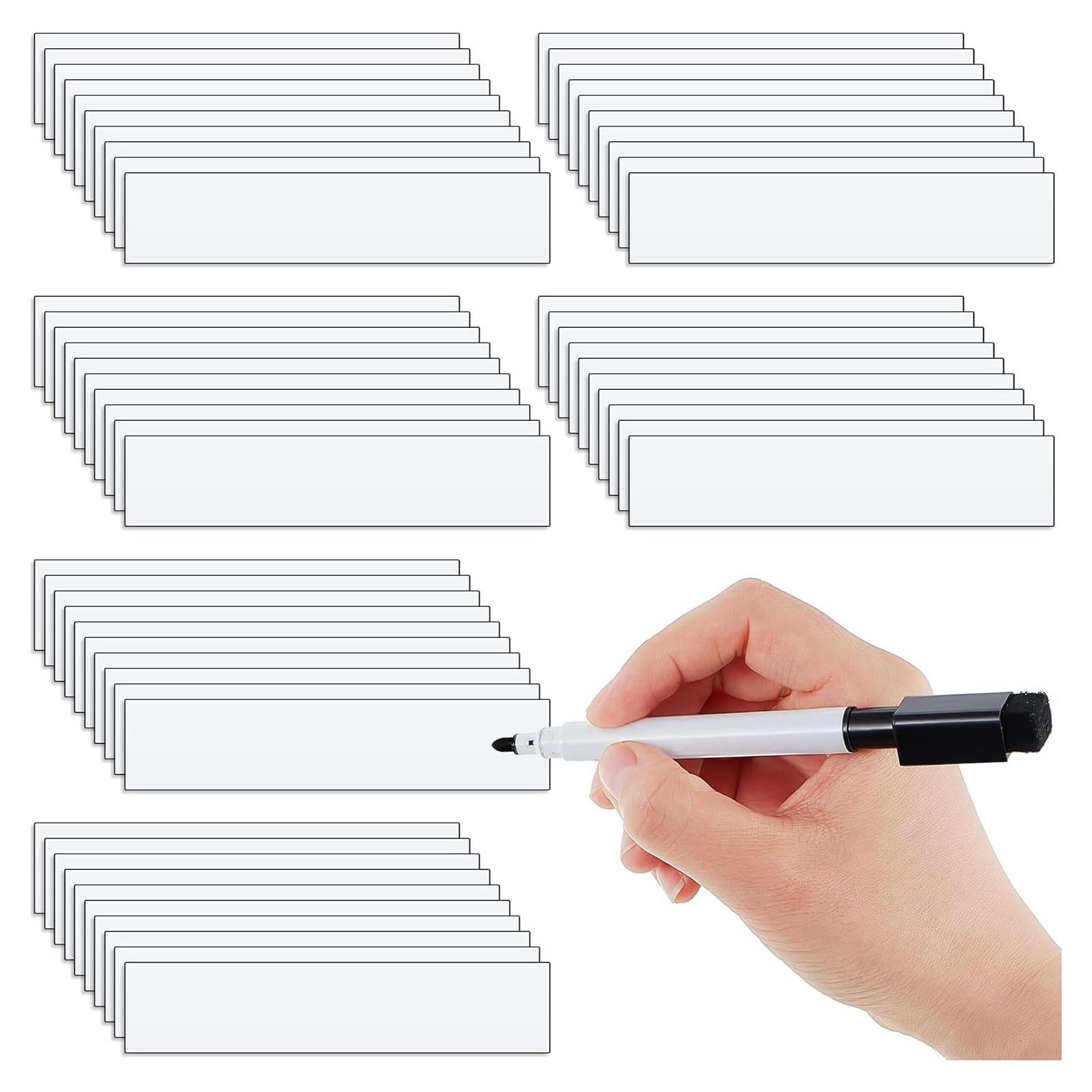 Etiquetas Magnéticas Deekin 60 Piezas 6x1.3 cm para Pizarra