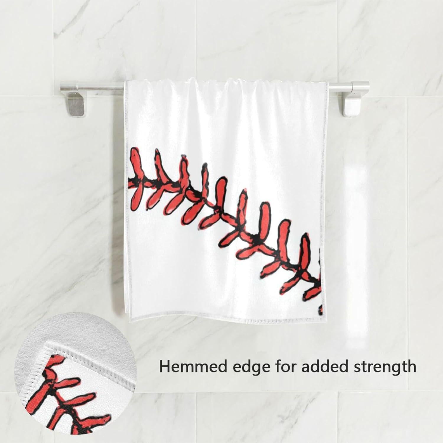 Toalla de Mano Wamika Béisbol 76x40 cm Microfibra Suave