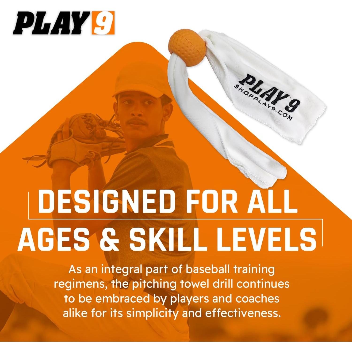 Toalla de Lanzamiento Shop Play 9 - Entrenador de Béisbol y Softbol