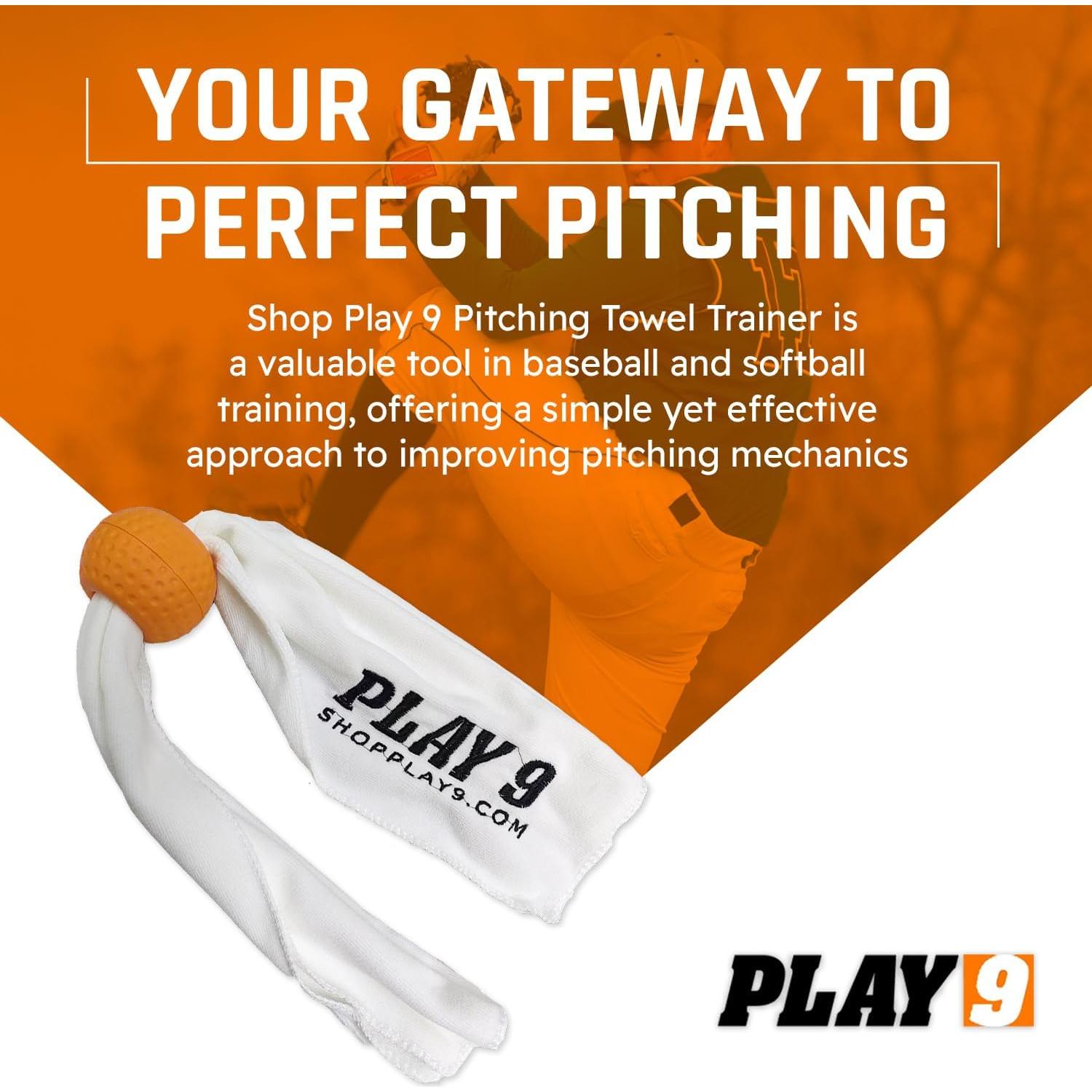 Toalla de Lanzamiento Shop Play 9 - Entrenador de Béisbol y Softbol