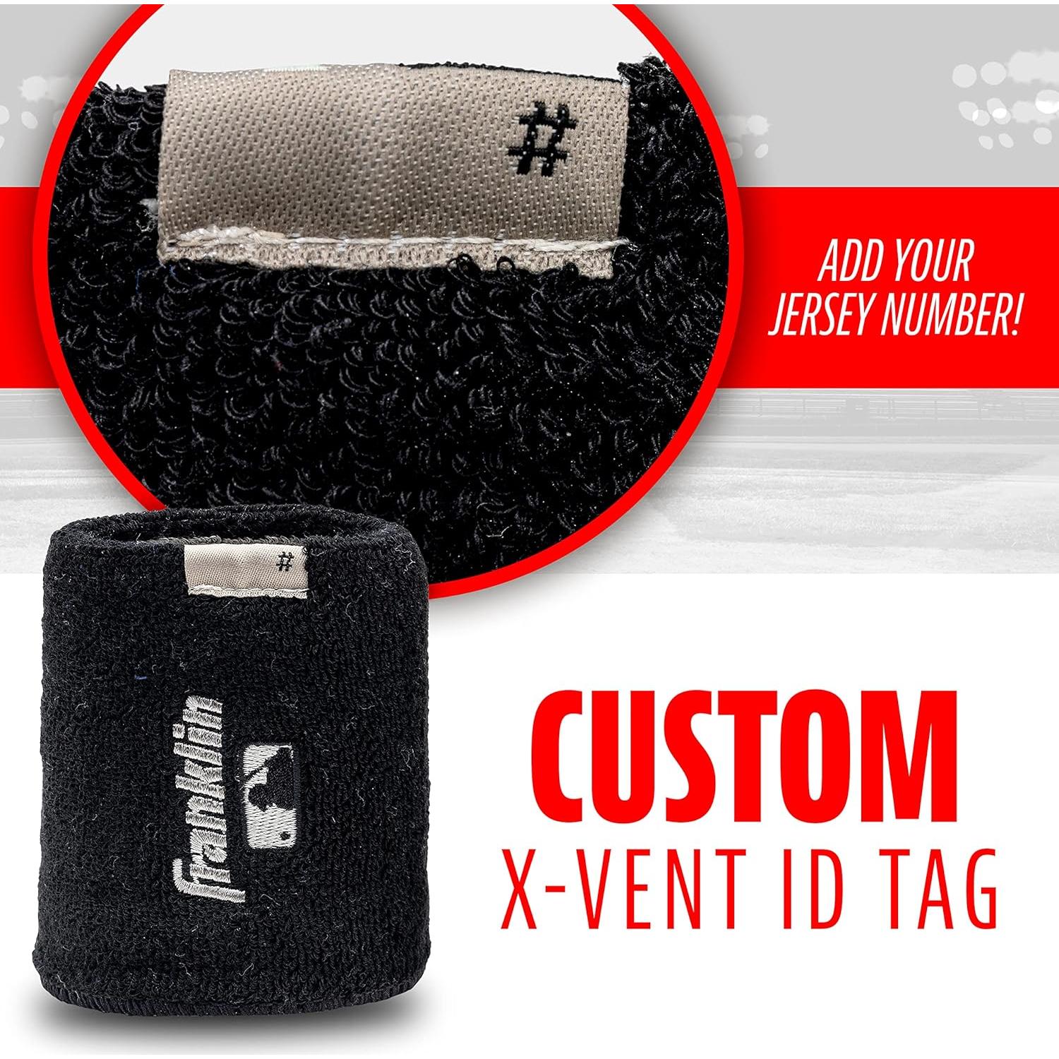 Muñequera Franklin Sports MLB Xvent 10.16 cm Transpirable