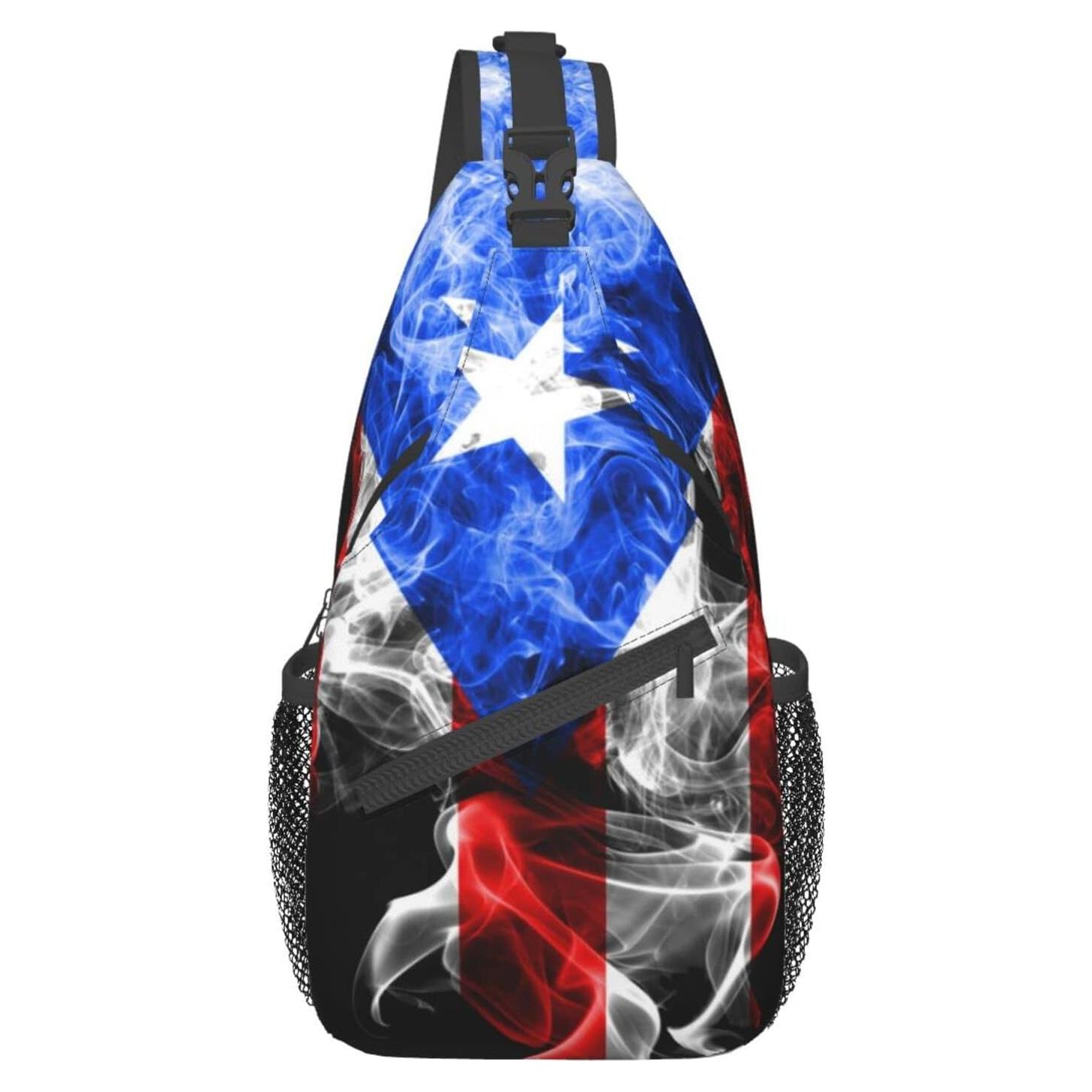 Bandolera GTEVUTS Bandera de Puerto Rico 19x8x39 cm