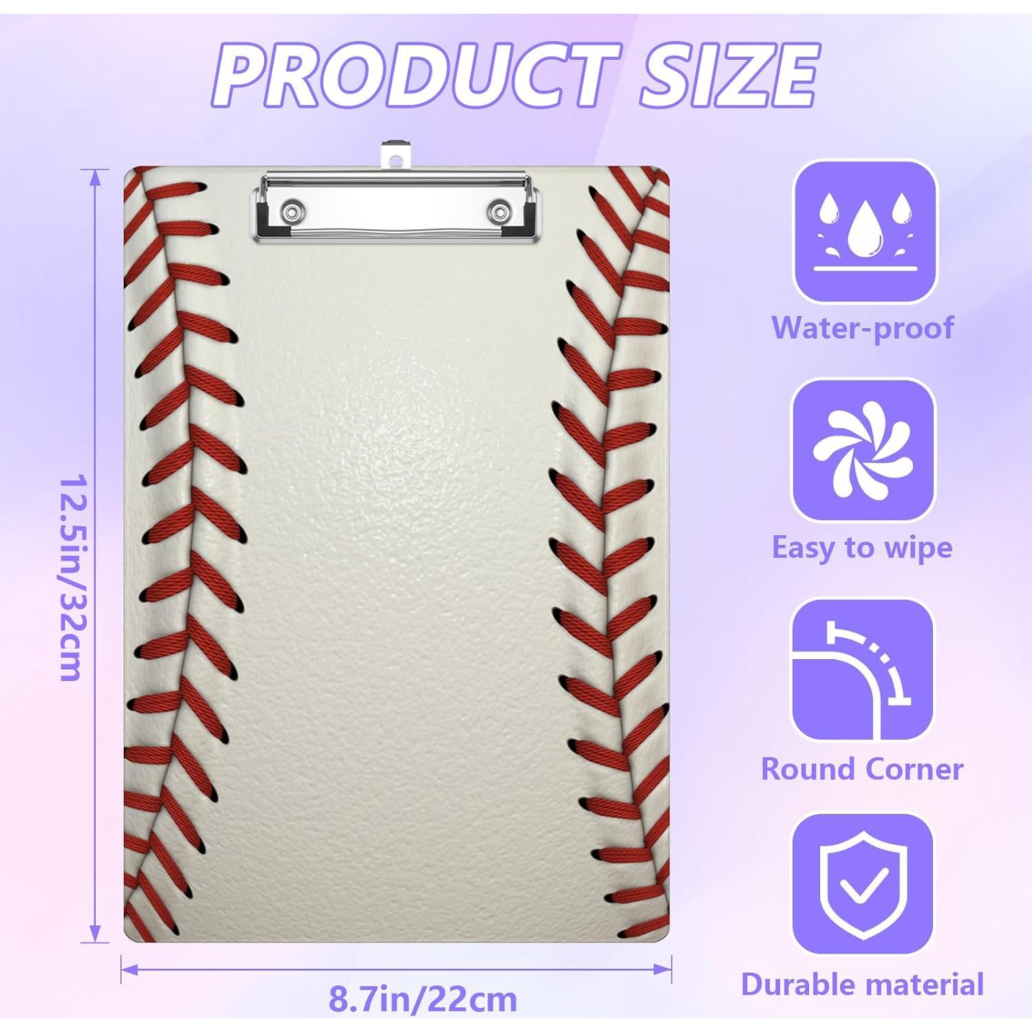 Clipboard A4 EMXION Textura de Béisbol con Clip Metálico