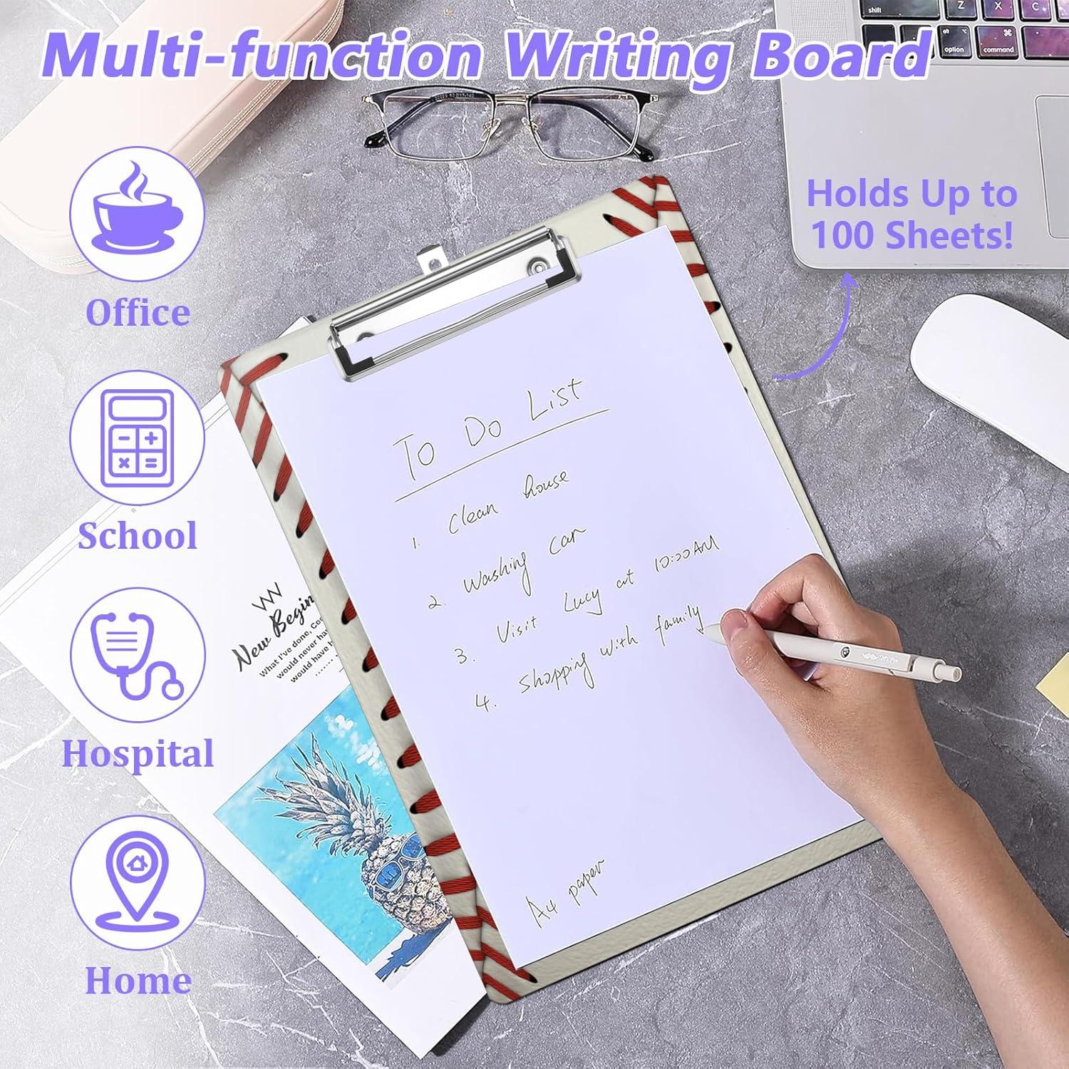 Clipboard A4 EMXION Textura de Béisbol con Clip Metálico