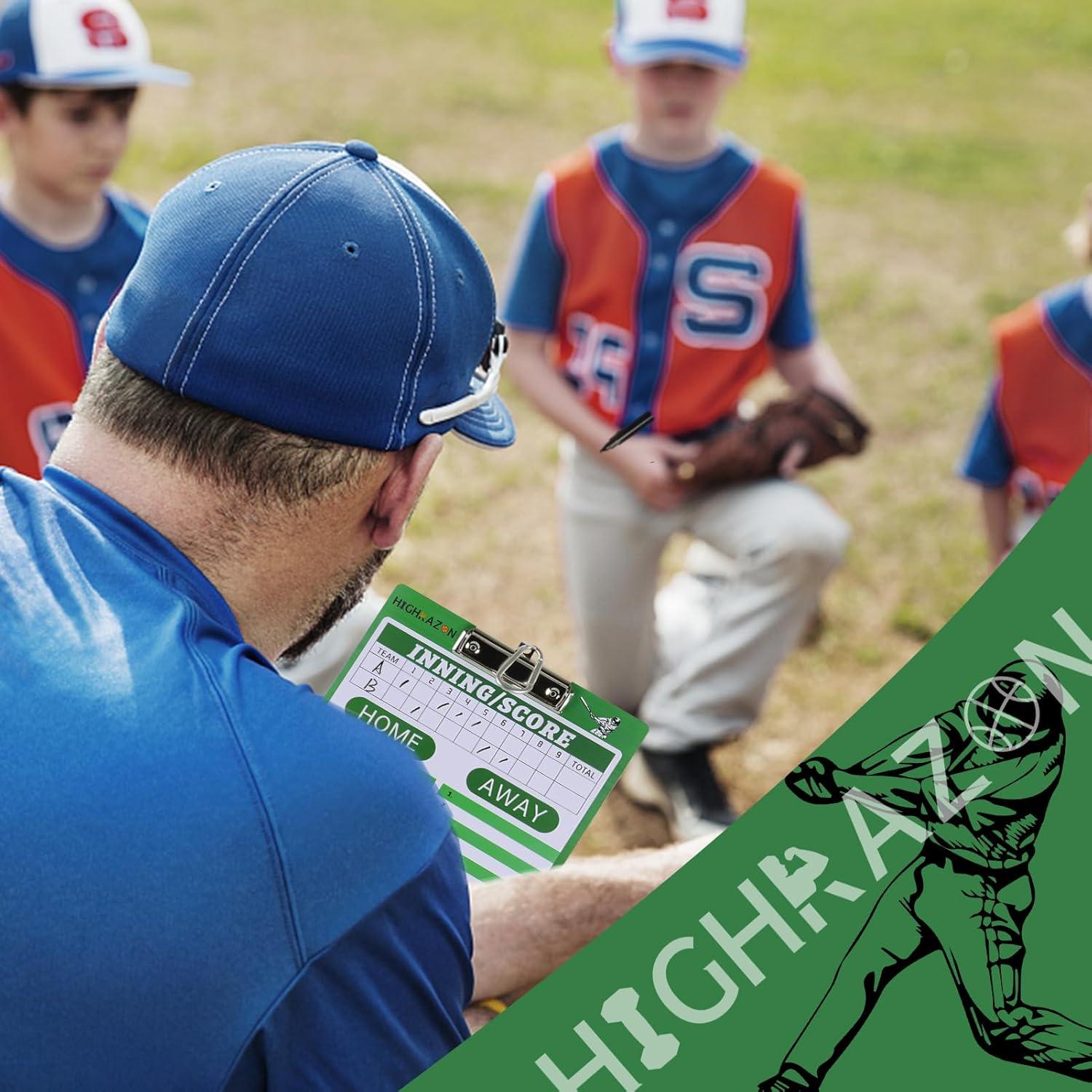 Portaplanos de Béisbol HIGHRAZON Verde Doble Cara 35.56x22.86cm