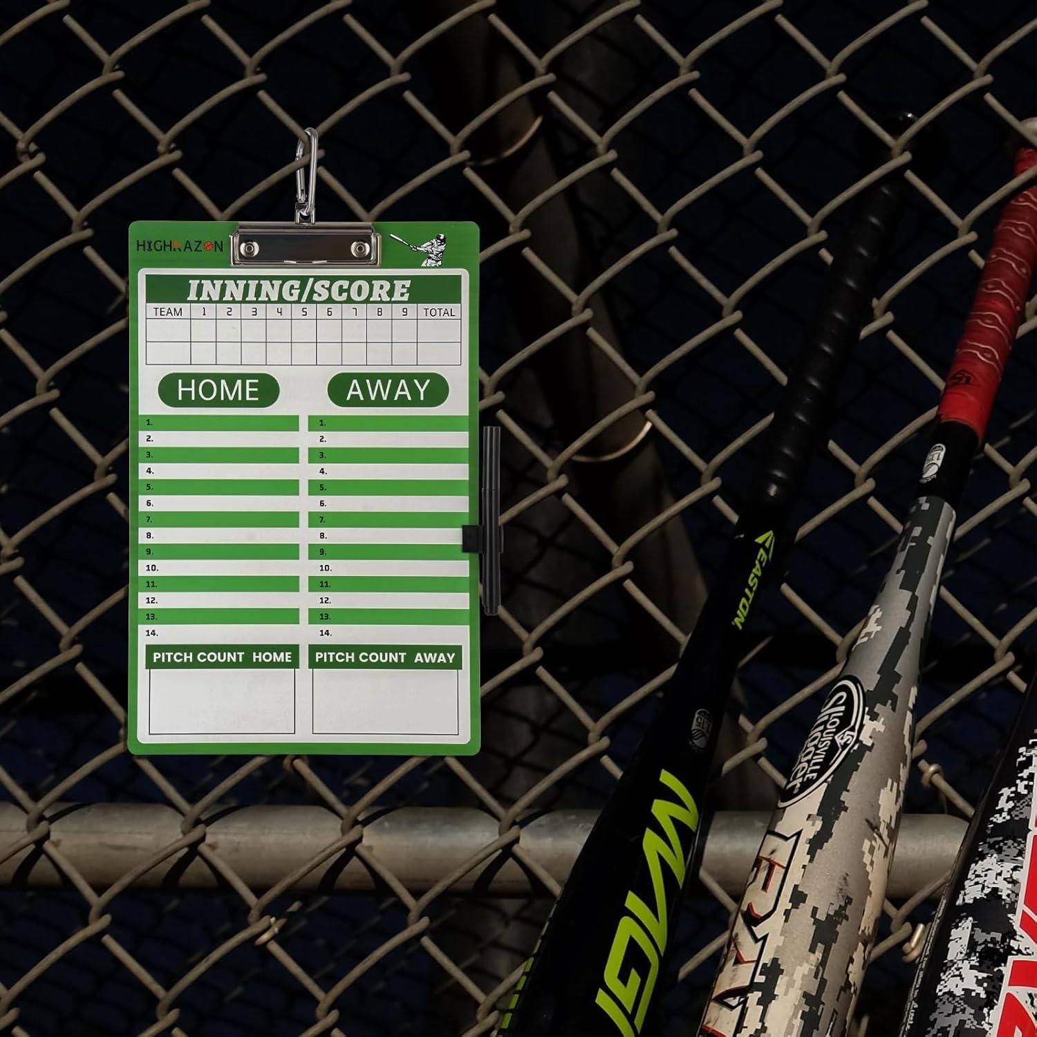 Portaplanos de Béisbol HIGHRAZON Verde Doble Cara 35.56x22.86cm