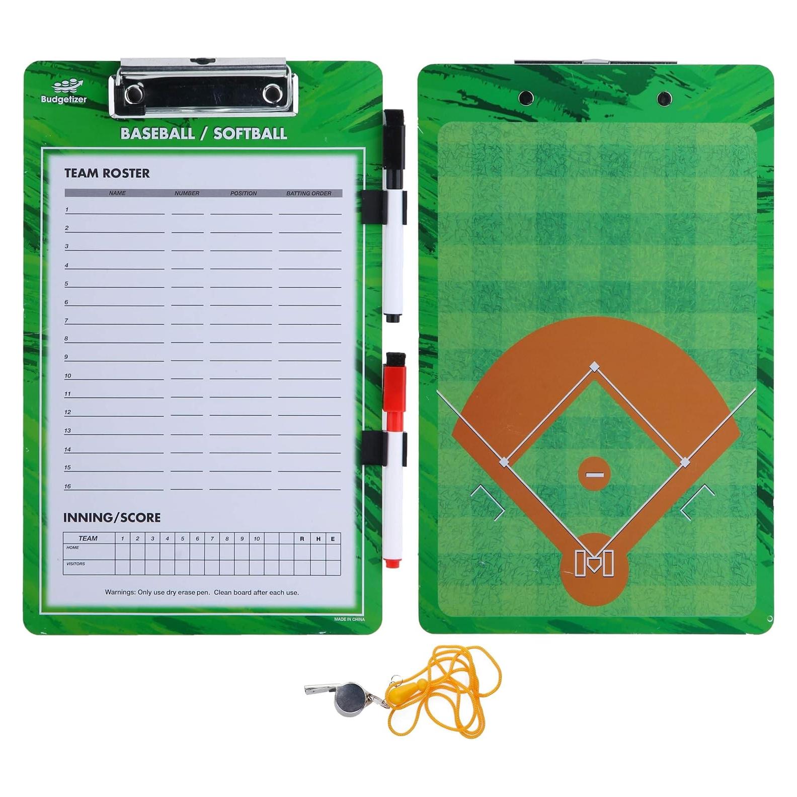 Portaplanos de Borrado en Seco Budgetizer para Entrenadores de Béisbol