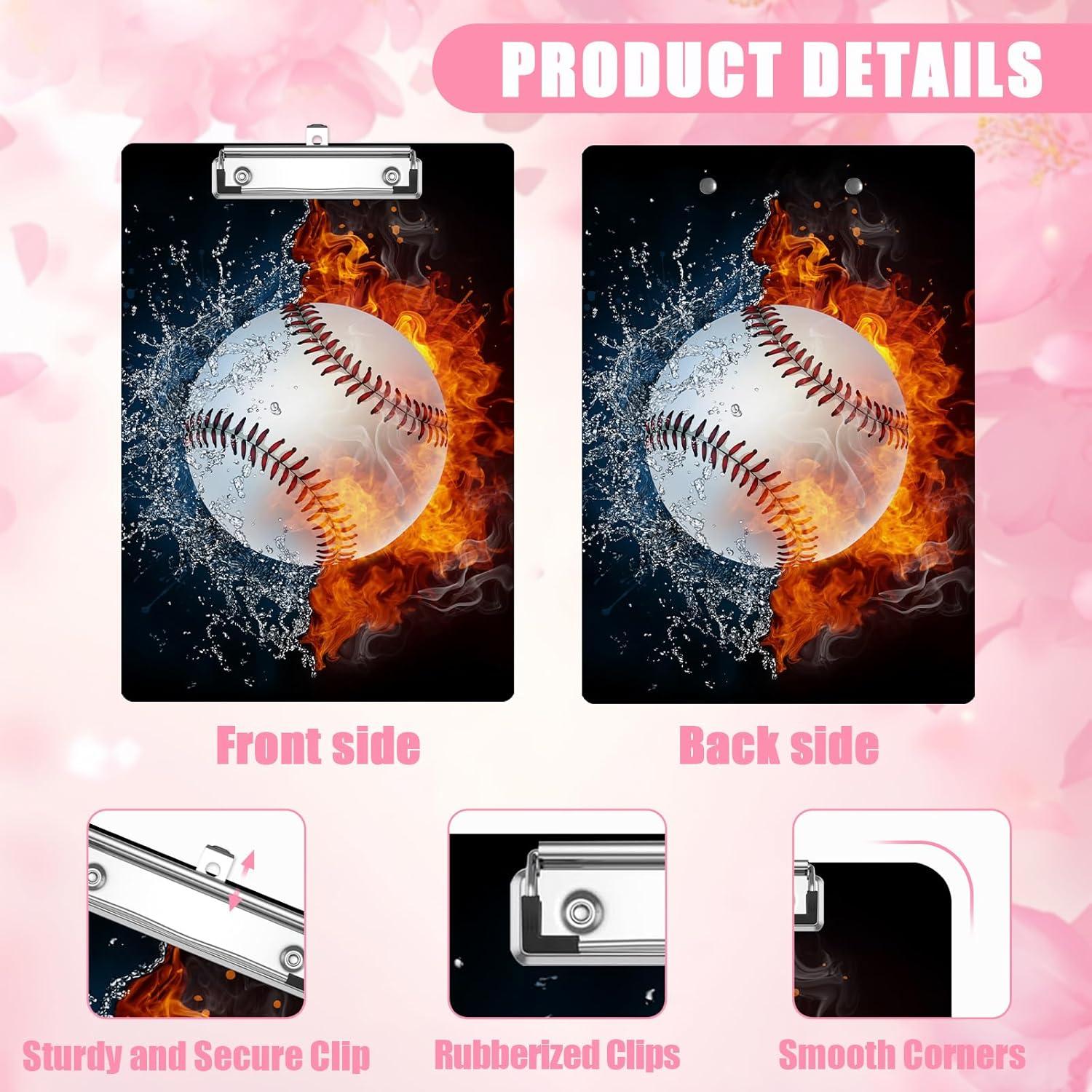 Portapapeles A4 EMXION con Clip de Metal - Diseño Béisbol