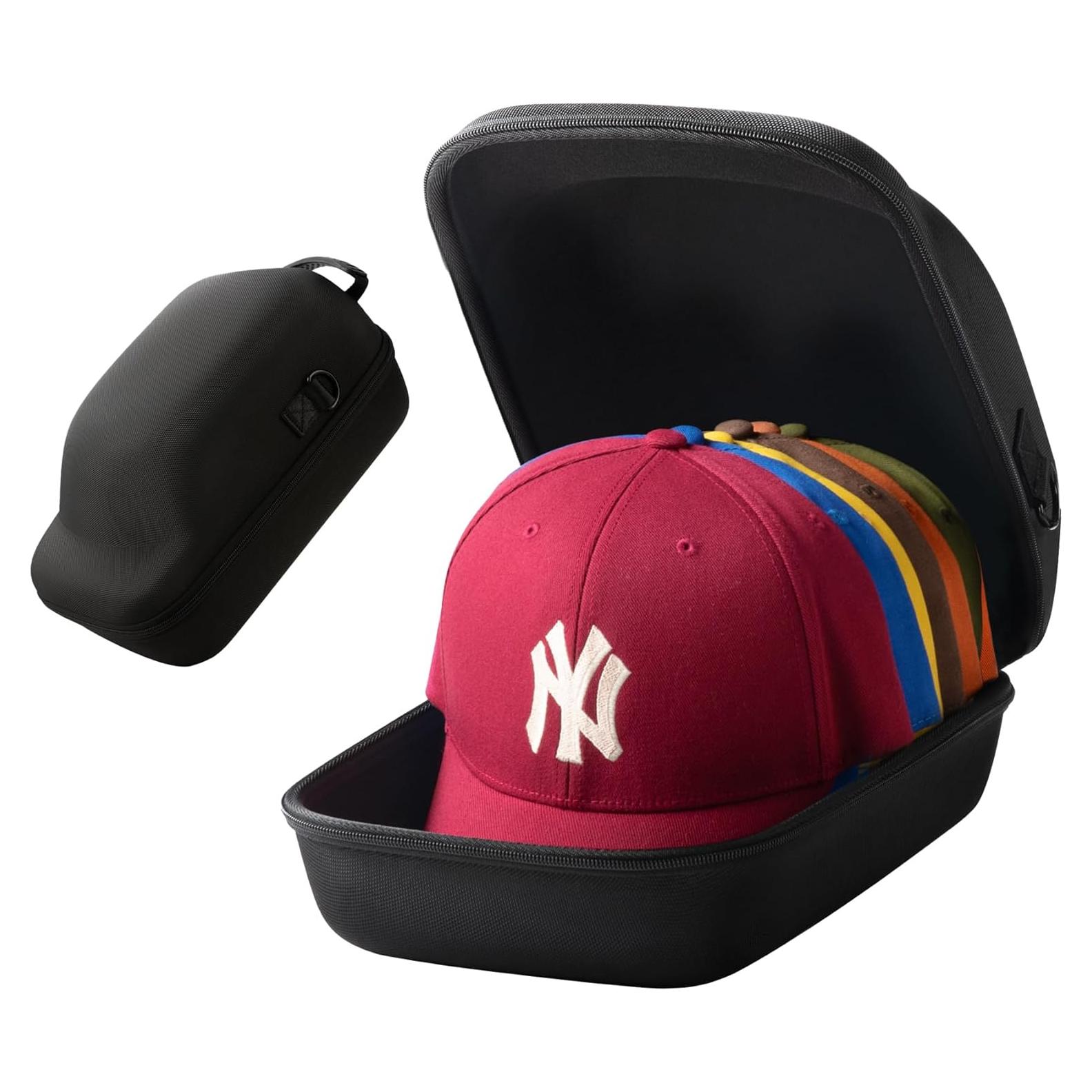 Funda de Viaje para Gorras Ozueccr - Organizador Negro para 6 Gorras