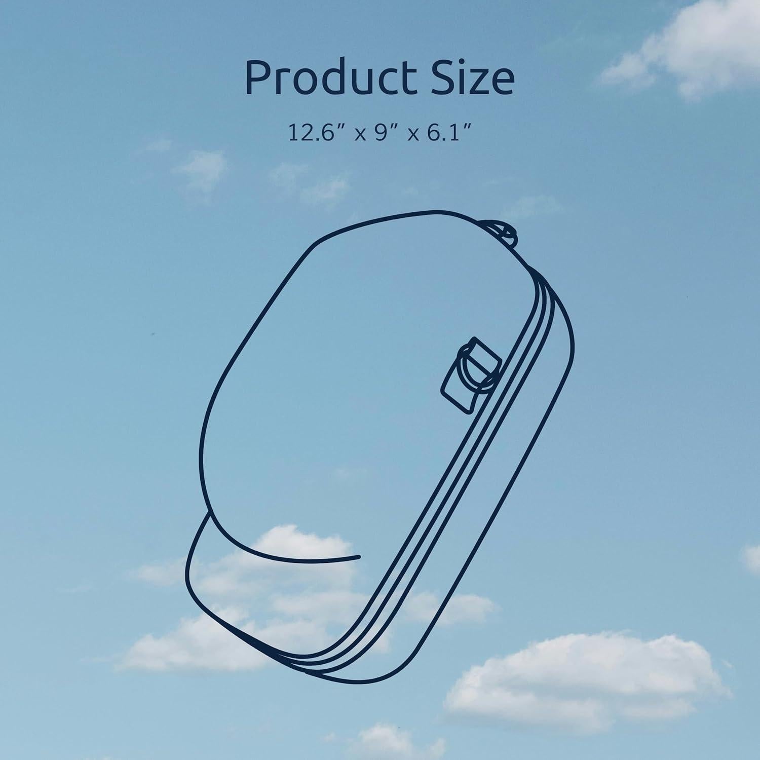 Funda de Viaje para Gorras Ozueccr - Organizador Negro para 6 Gorras