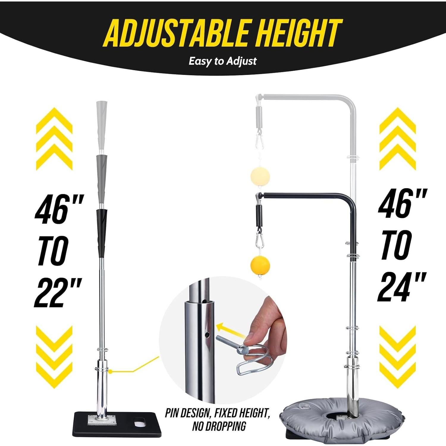 Entrenador de Bateo Patiassy Ajustable con Bolsa de Agua