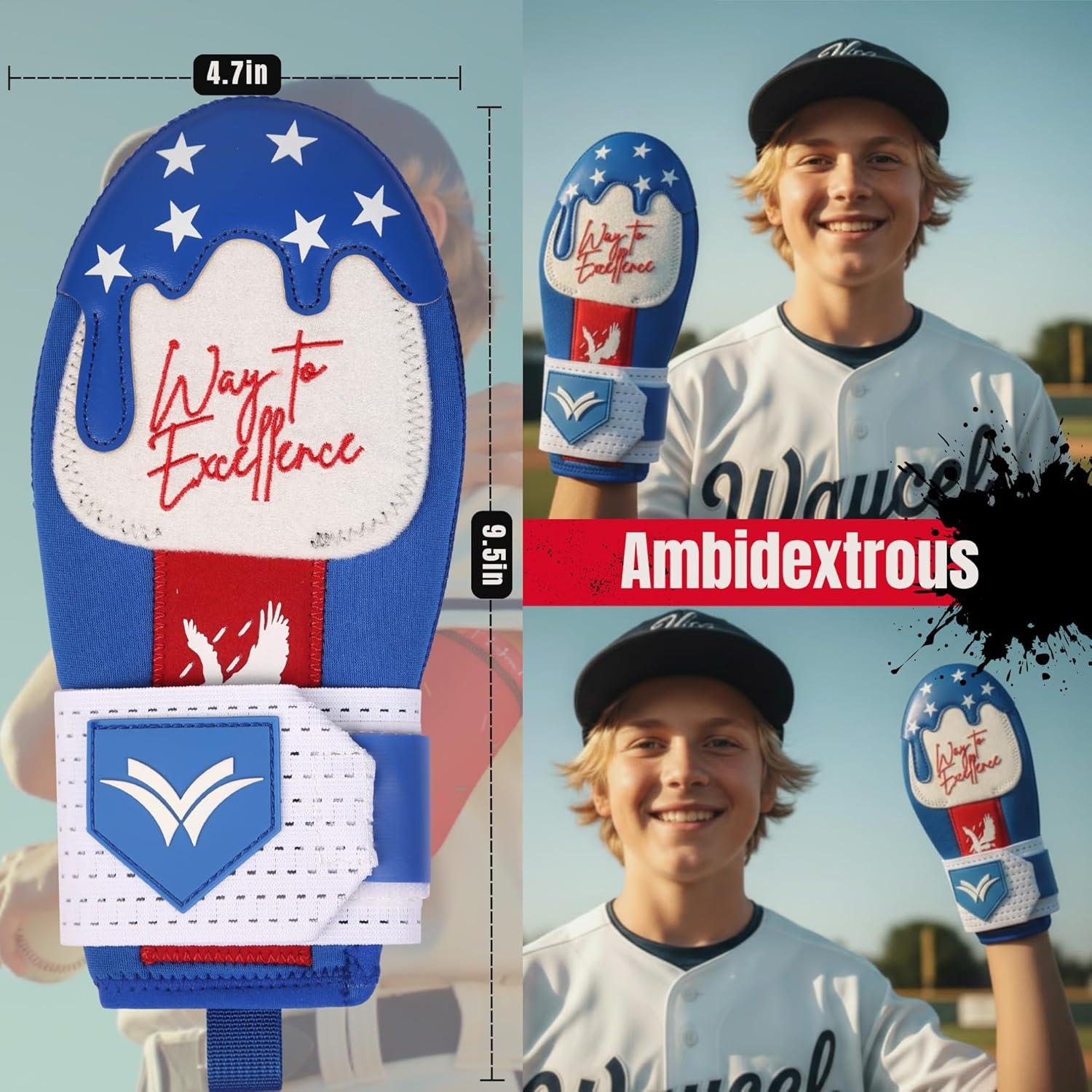 Guante Deslizante de Béisbol Waycel América para Jóvenes