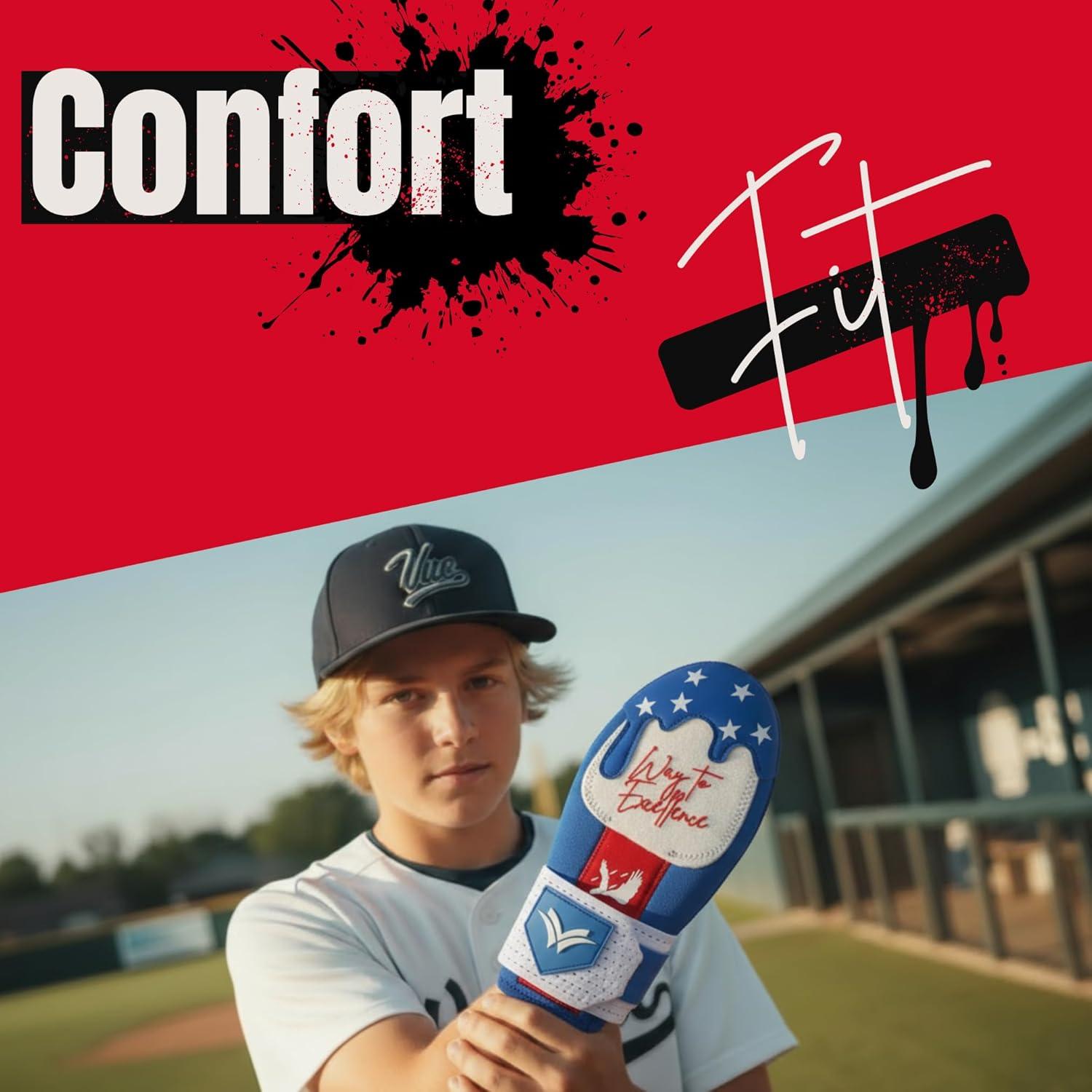 Guante Deslizante de Béisbol Waycel América para Jóvenes