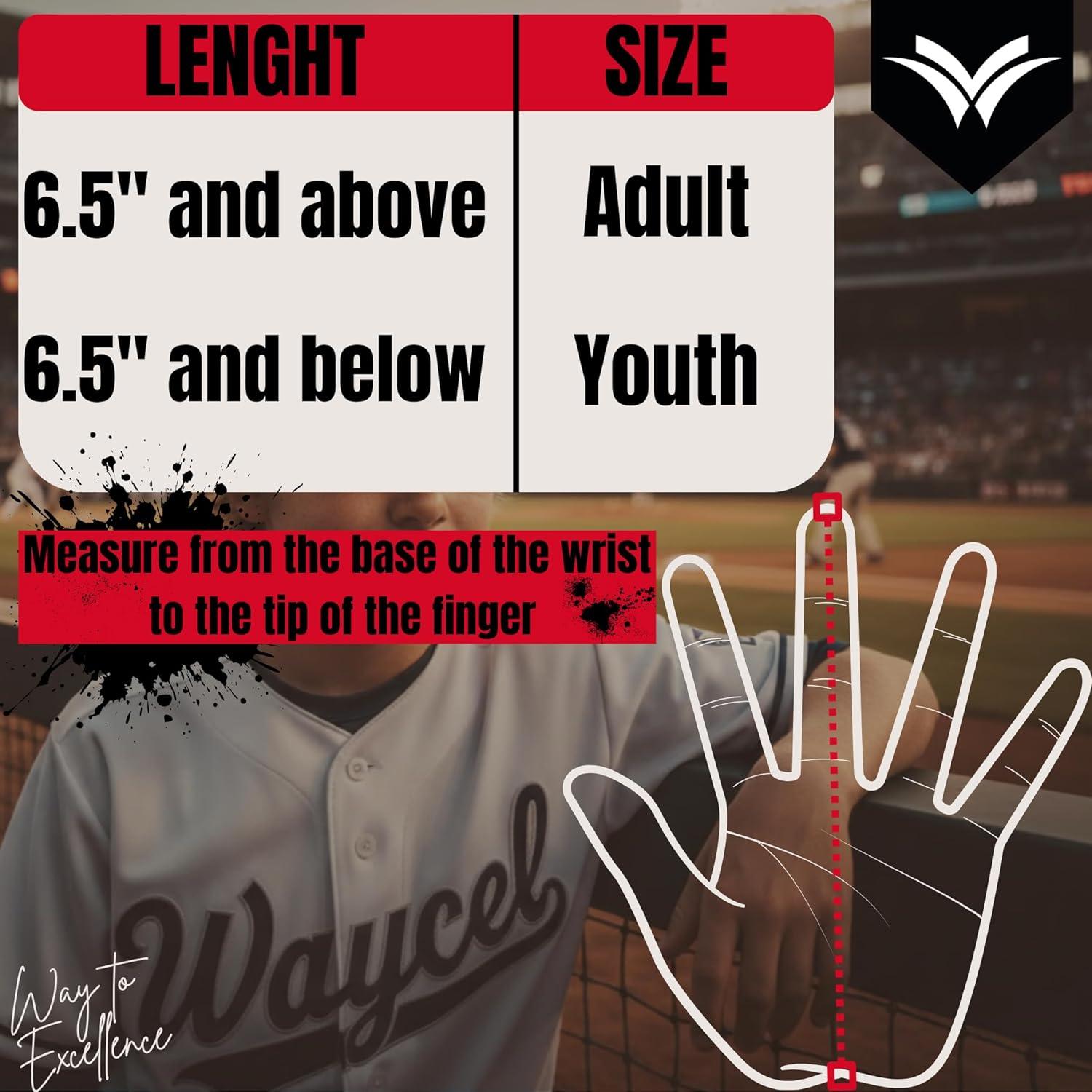 Guante Deslizante de Béisbol Waycel América para Jóvenes