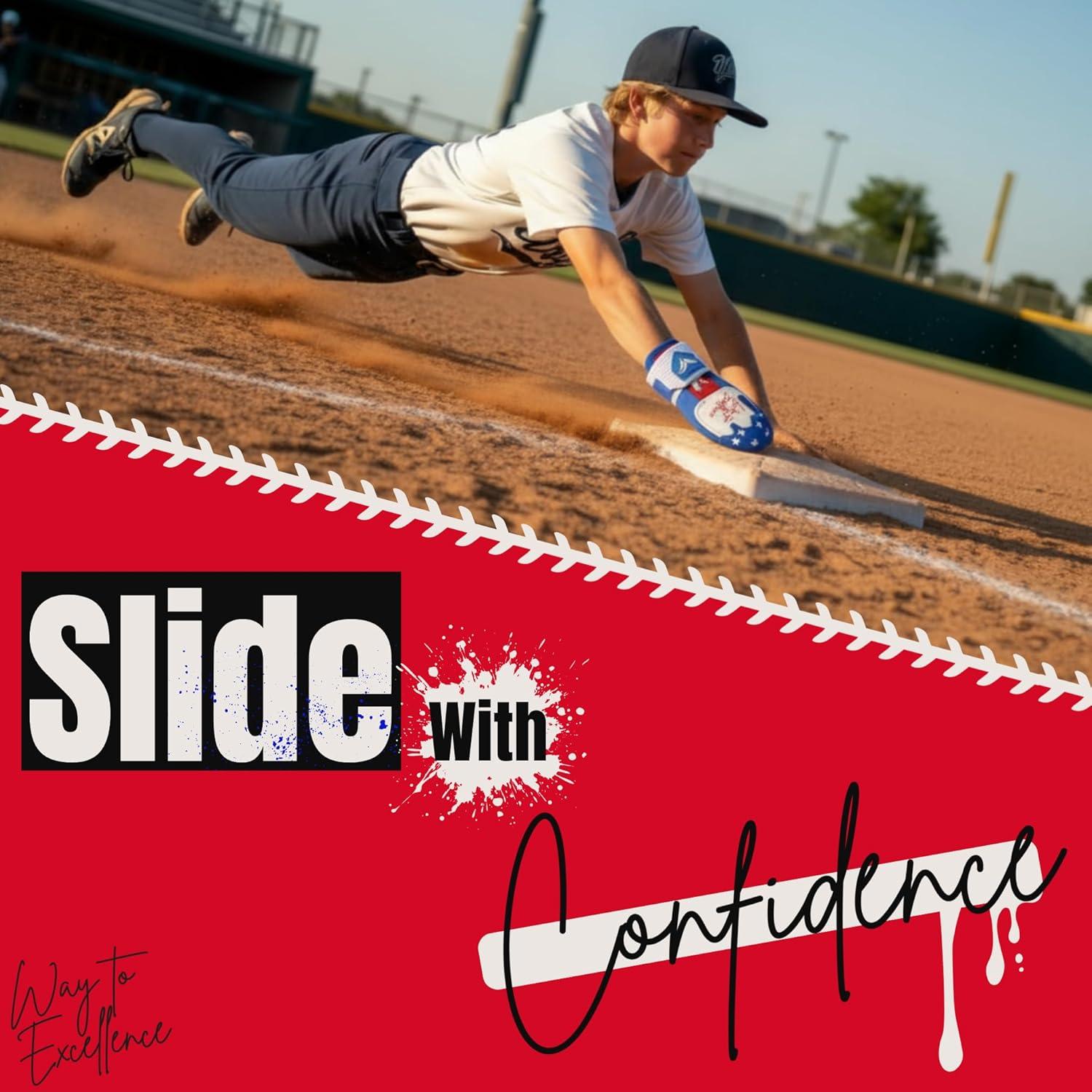 Guante Deslizante de Béisbol Waycel América para Jóvenes