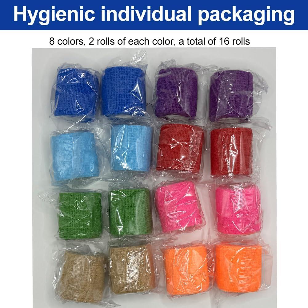 Paquete de 16 vendajes autoadhesivos Clooflar 5 cm x 4.57 m