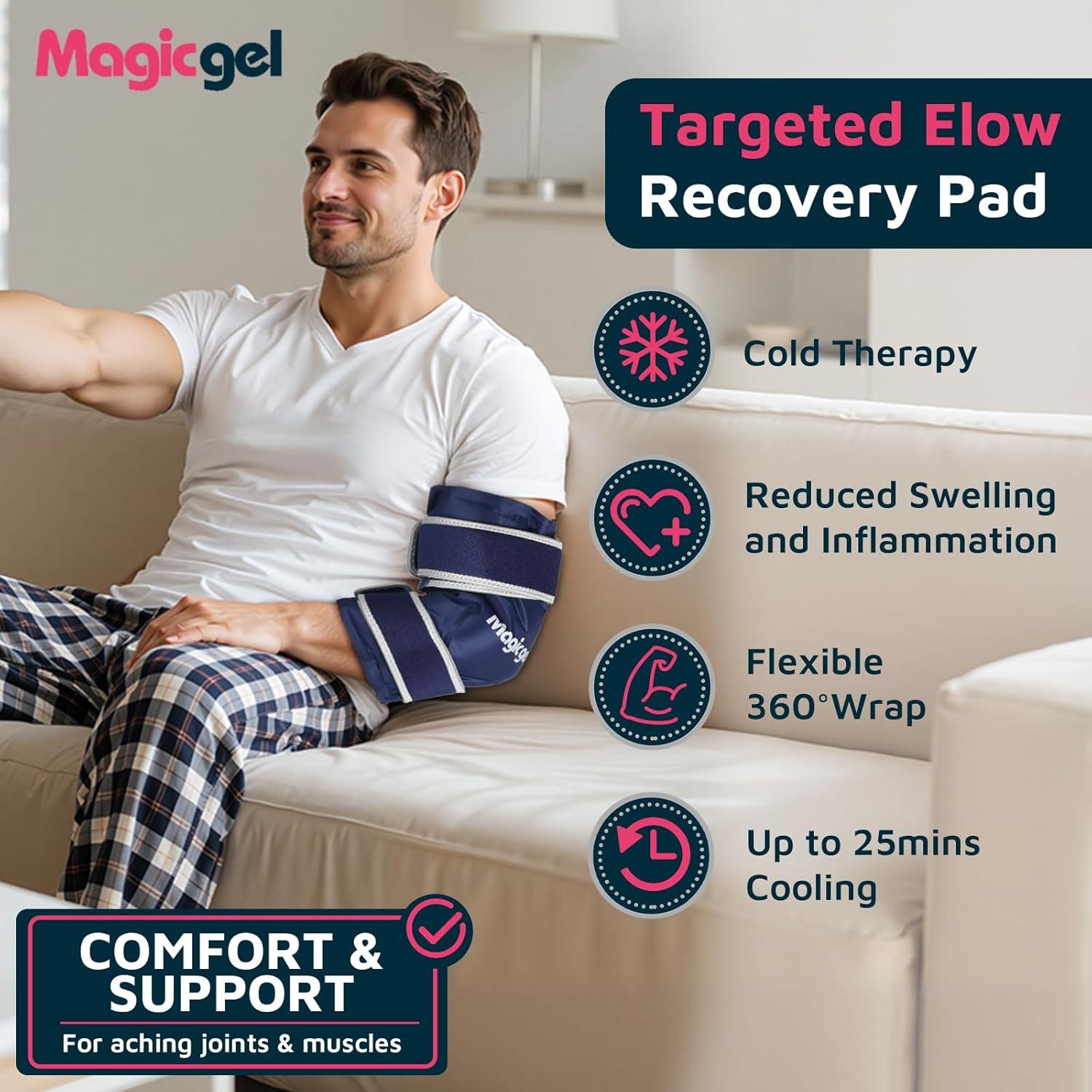 Funda de Hielo para Codo Magic Gel - Reutilizable y Ajustable