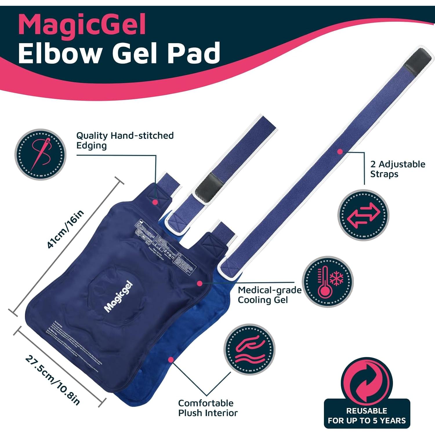 Funda de Hielo para Codo Magic Gel - Reutilizable y Ajustable