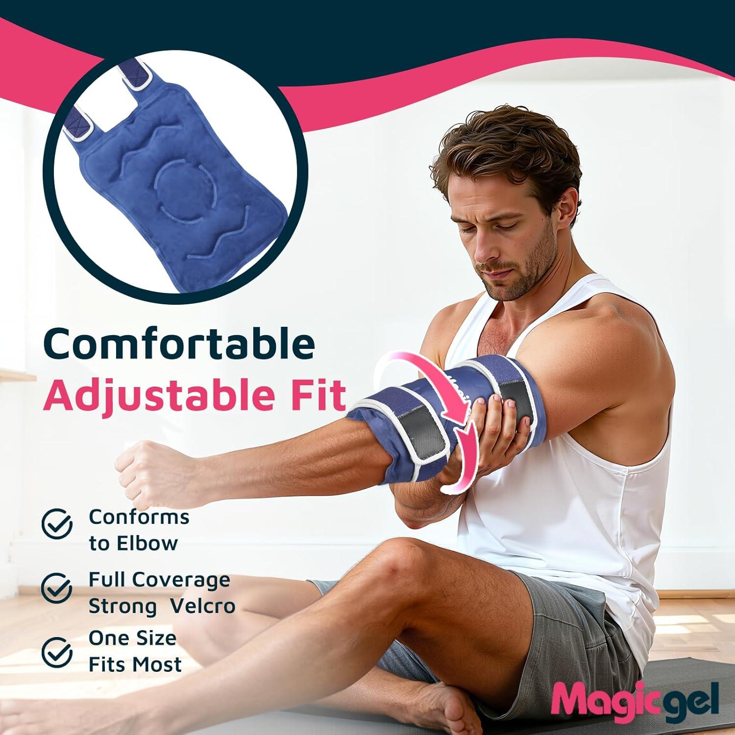 Funda de Hielo para Codo Magic Gel - Reutilizable y Ajustable