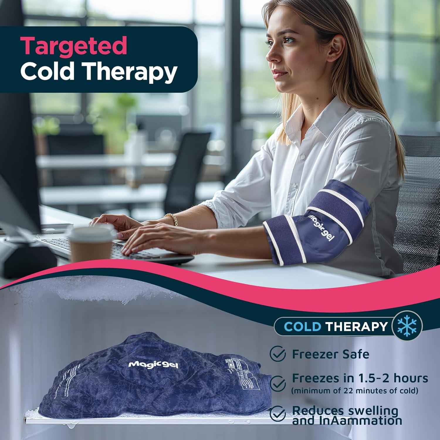 Funda de Hielo para Codo Magic Gel - Reutilizable y Ajustable