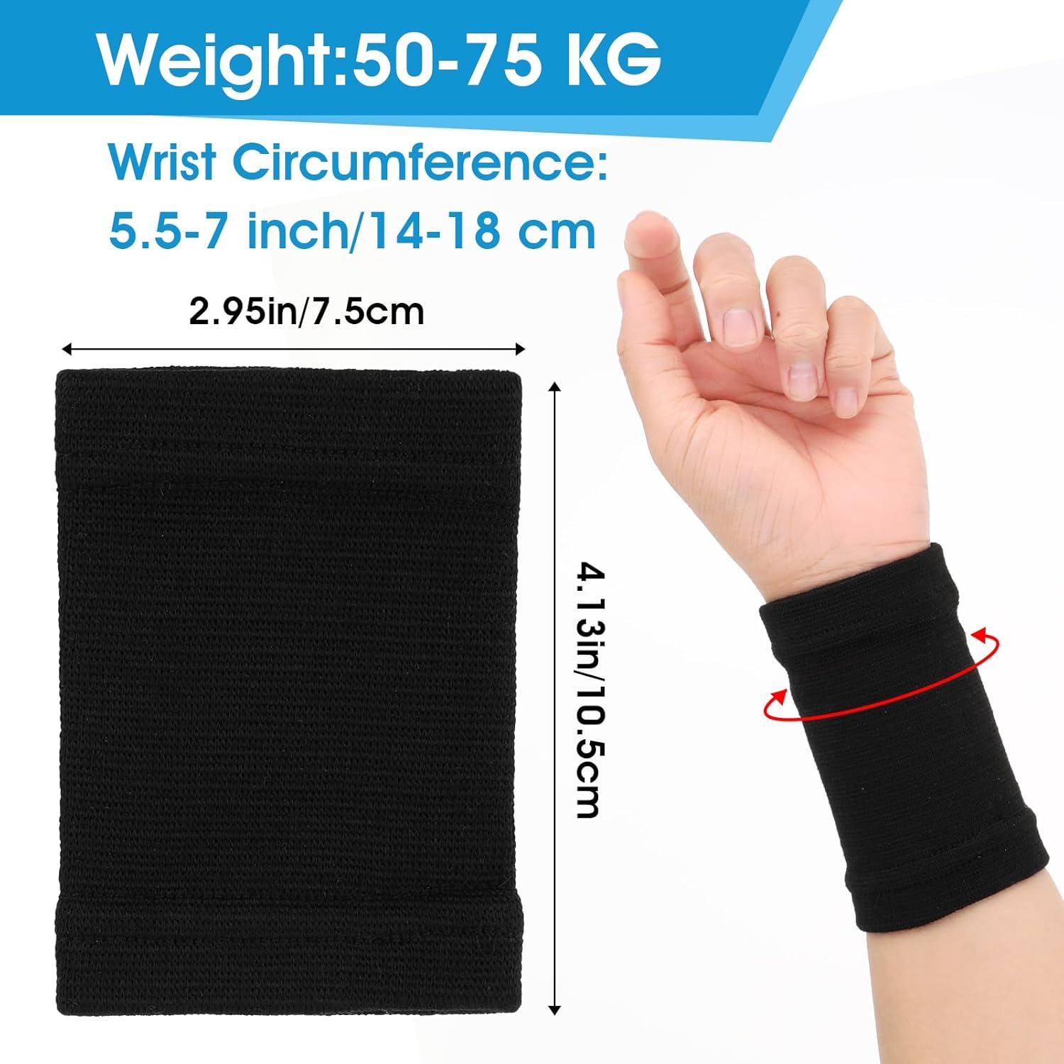 Manga de Compresión para Muñeca COMNICO - 2 Pares Negro