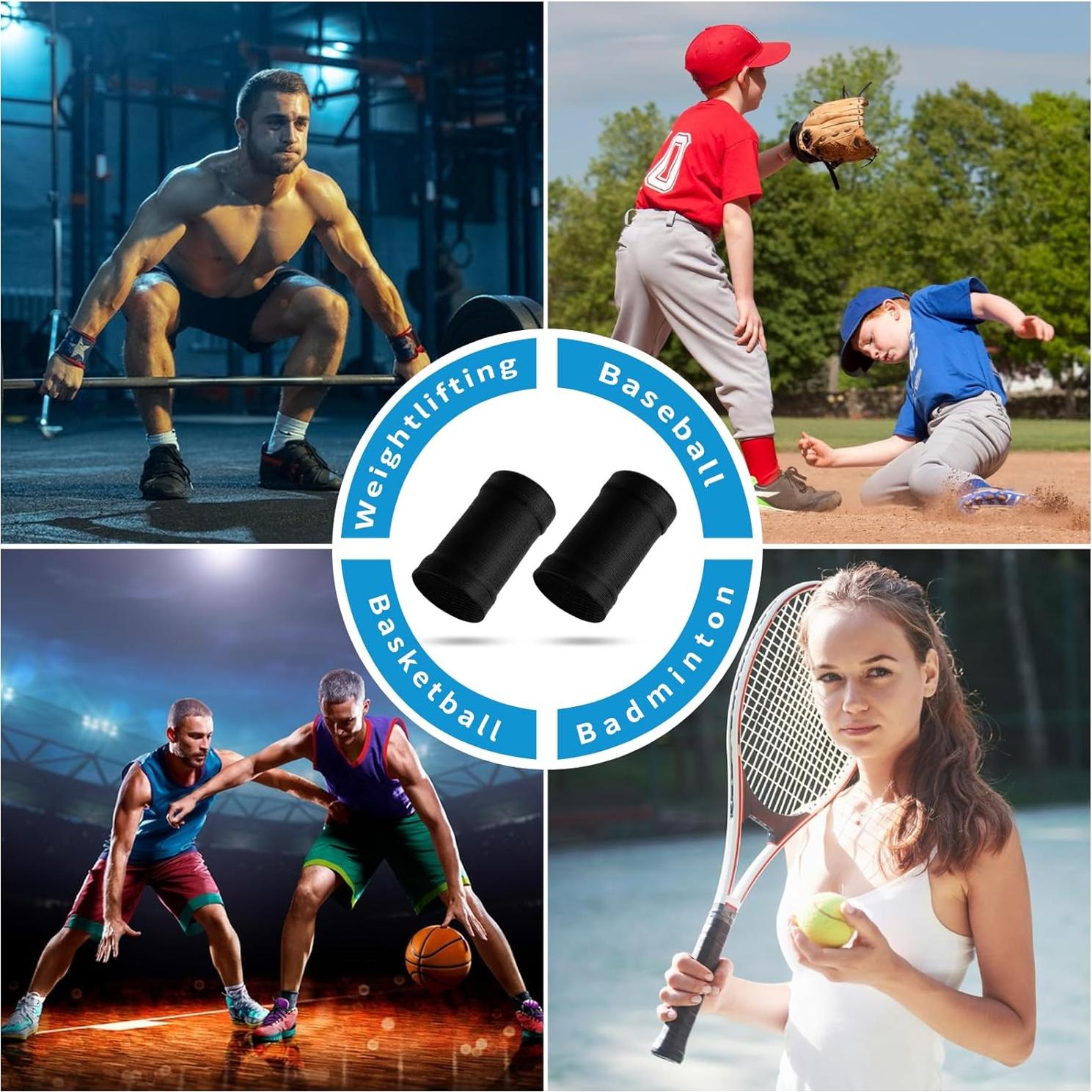 Manga de Compresión para Muñeca COMNICO - 2 Pares Negro