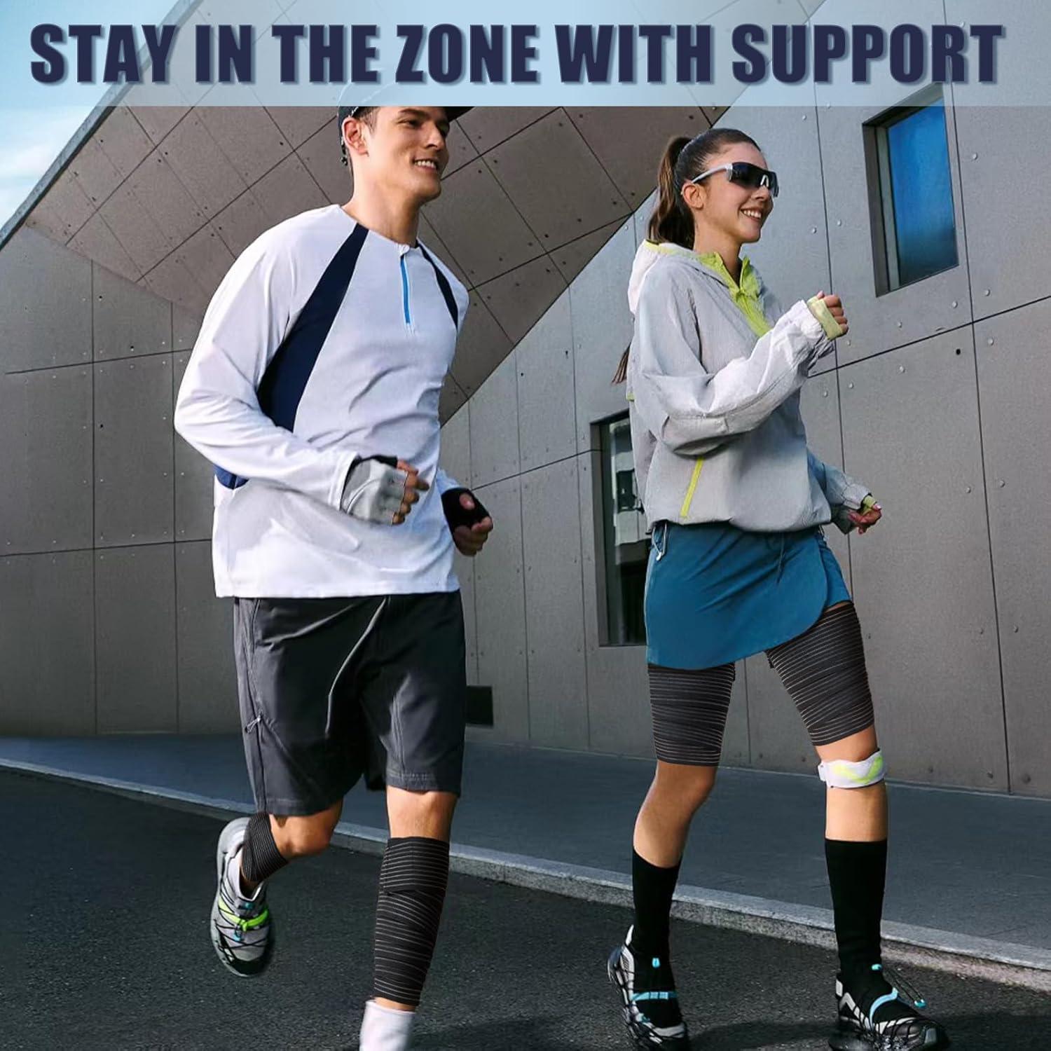 Envolturas de Compresión Ajustables Zuscot 2 Pcs Negro