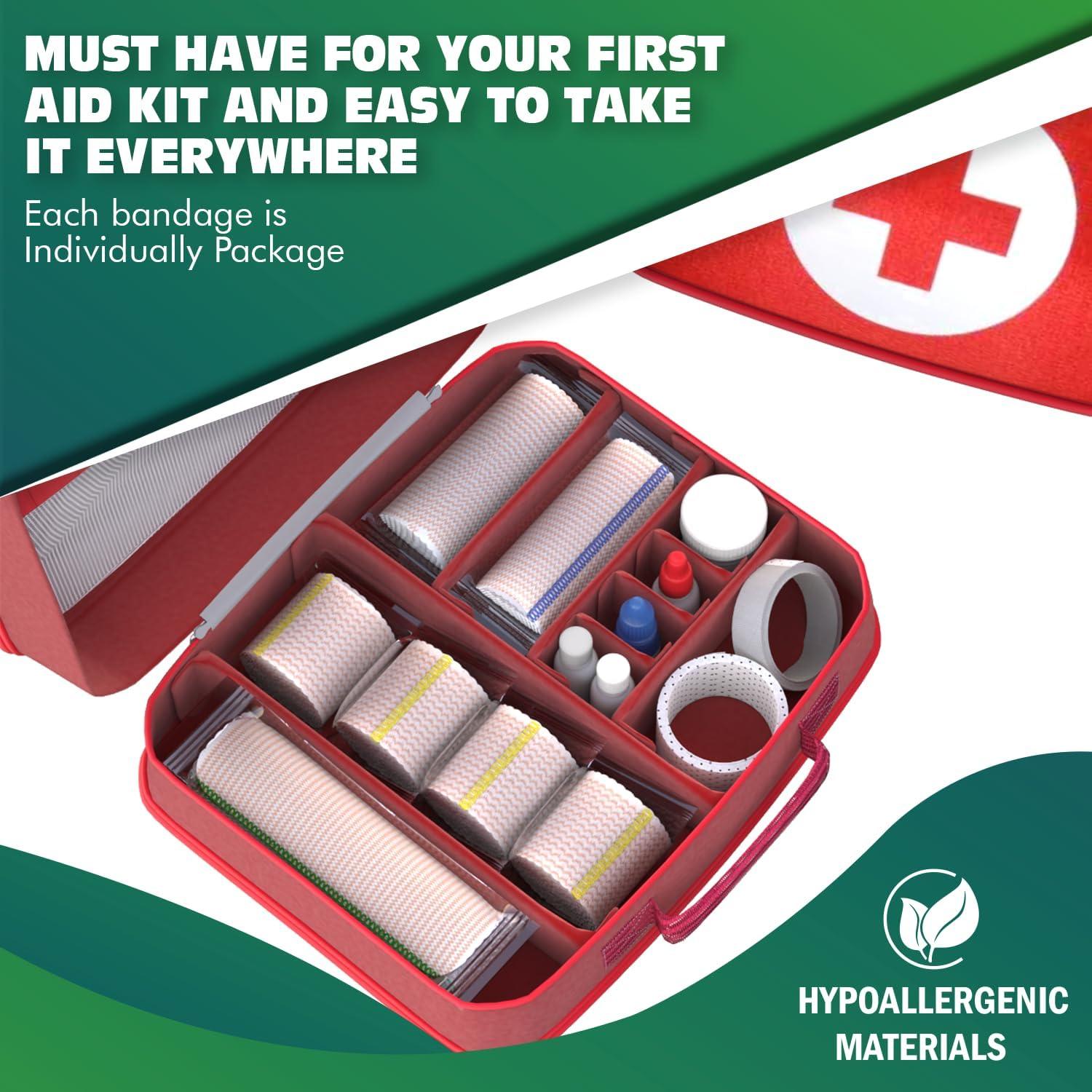 Venda Elástica 5 cm LoengMax - 2 Paquetes Reutilizables