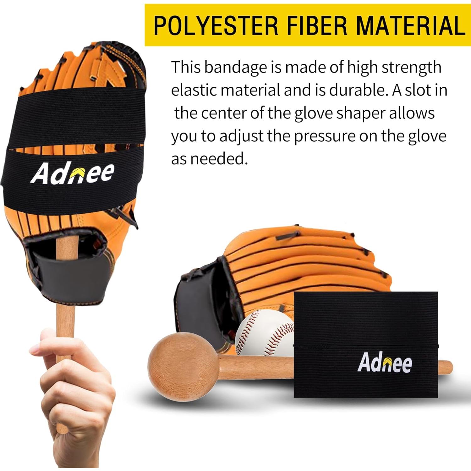 Correa de Guante de Béisbol Adnee - Banda Elástica Ajustable