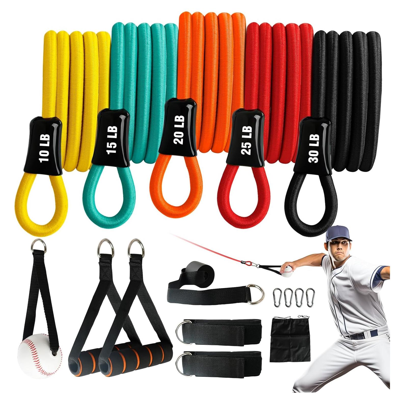 Banda de Resistencia JWHOO para Béisbol - 16 Piezas, 5 Niveles