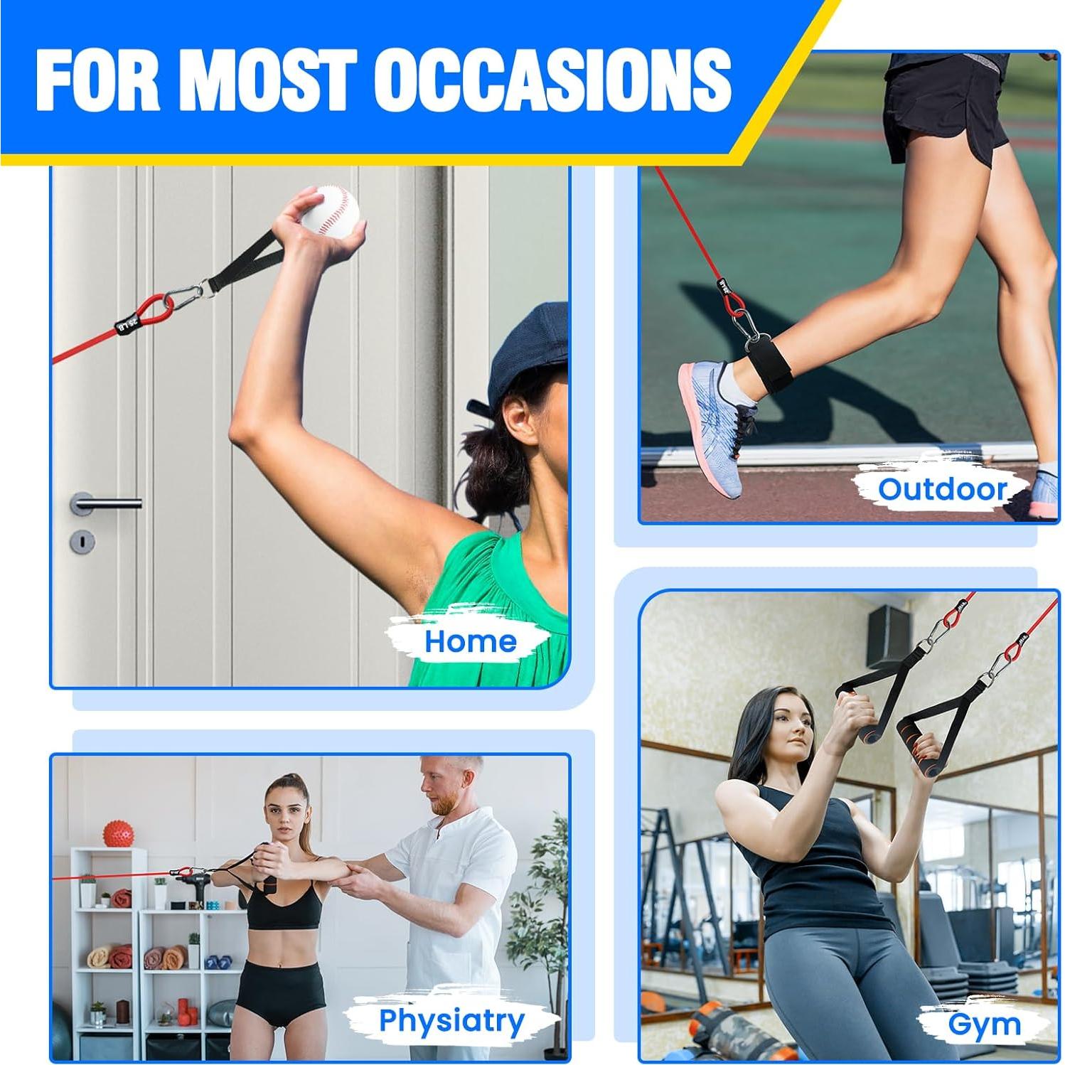 Banda de Resistencia JWHOO para Béisbol - 16 Piezas, 5 Niveles