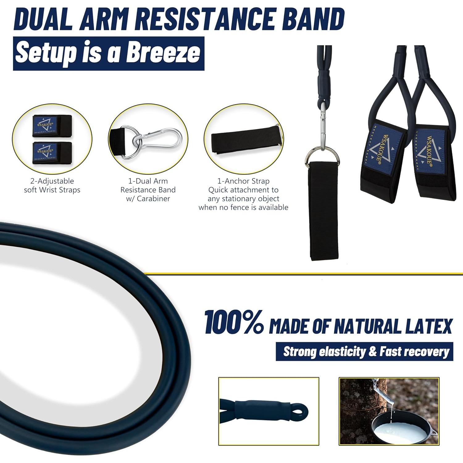 Banda de Resistencia WSAKOUE 18.14kg para Entrenamiento de Béisbol