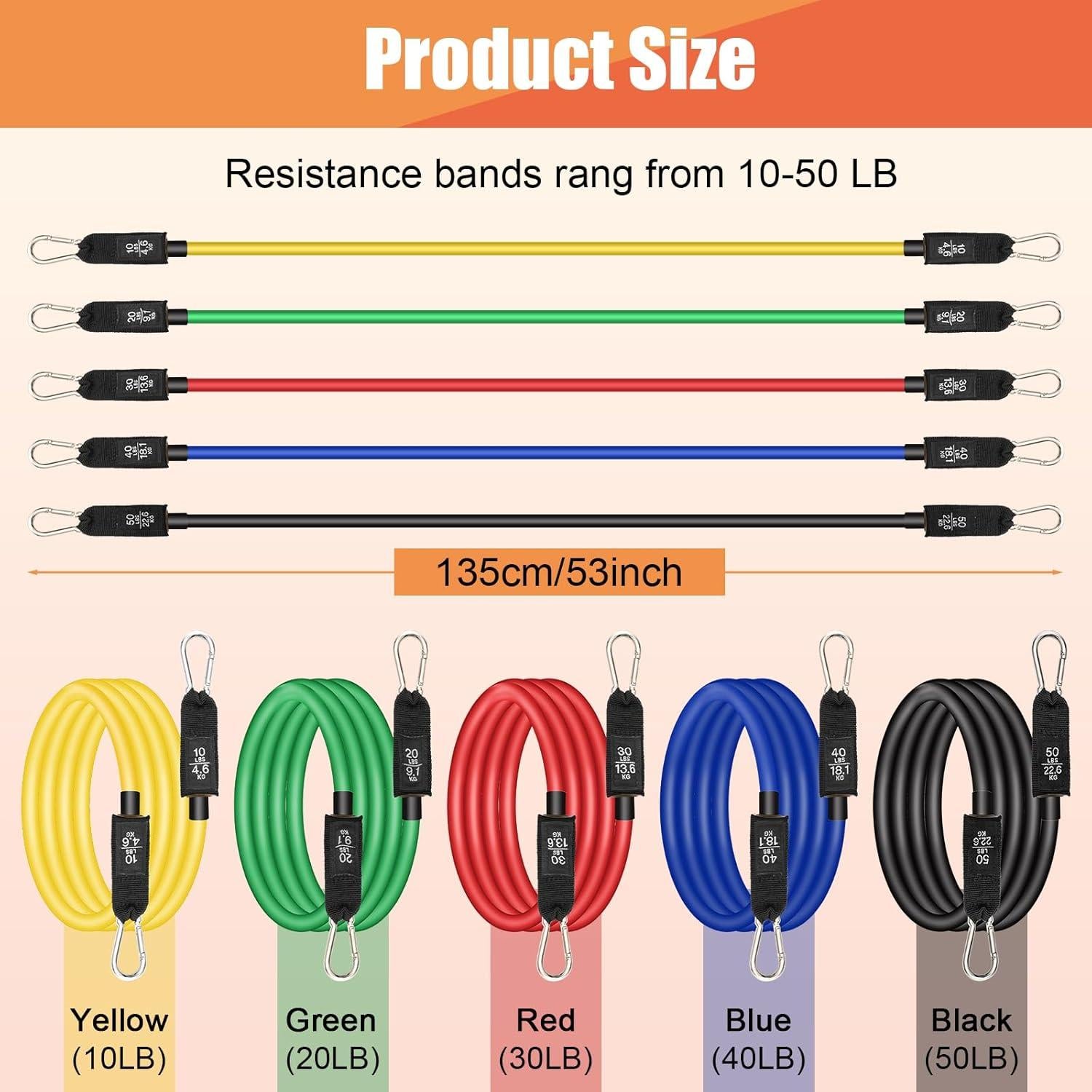 Bandas de Resistencia COITEK para Béisbol - 5 Niveles Ajustables